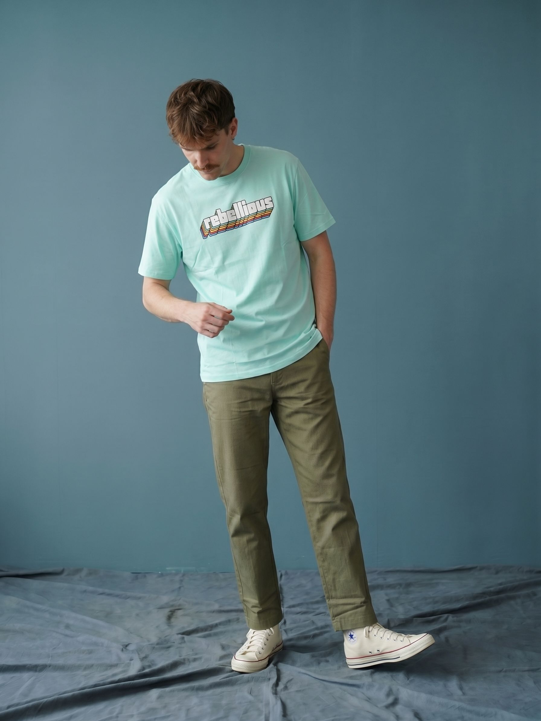 Men's Jersey 180 Gsm Light Green Regular Fit T Shirt