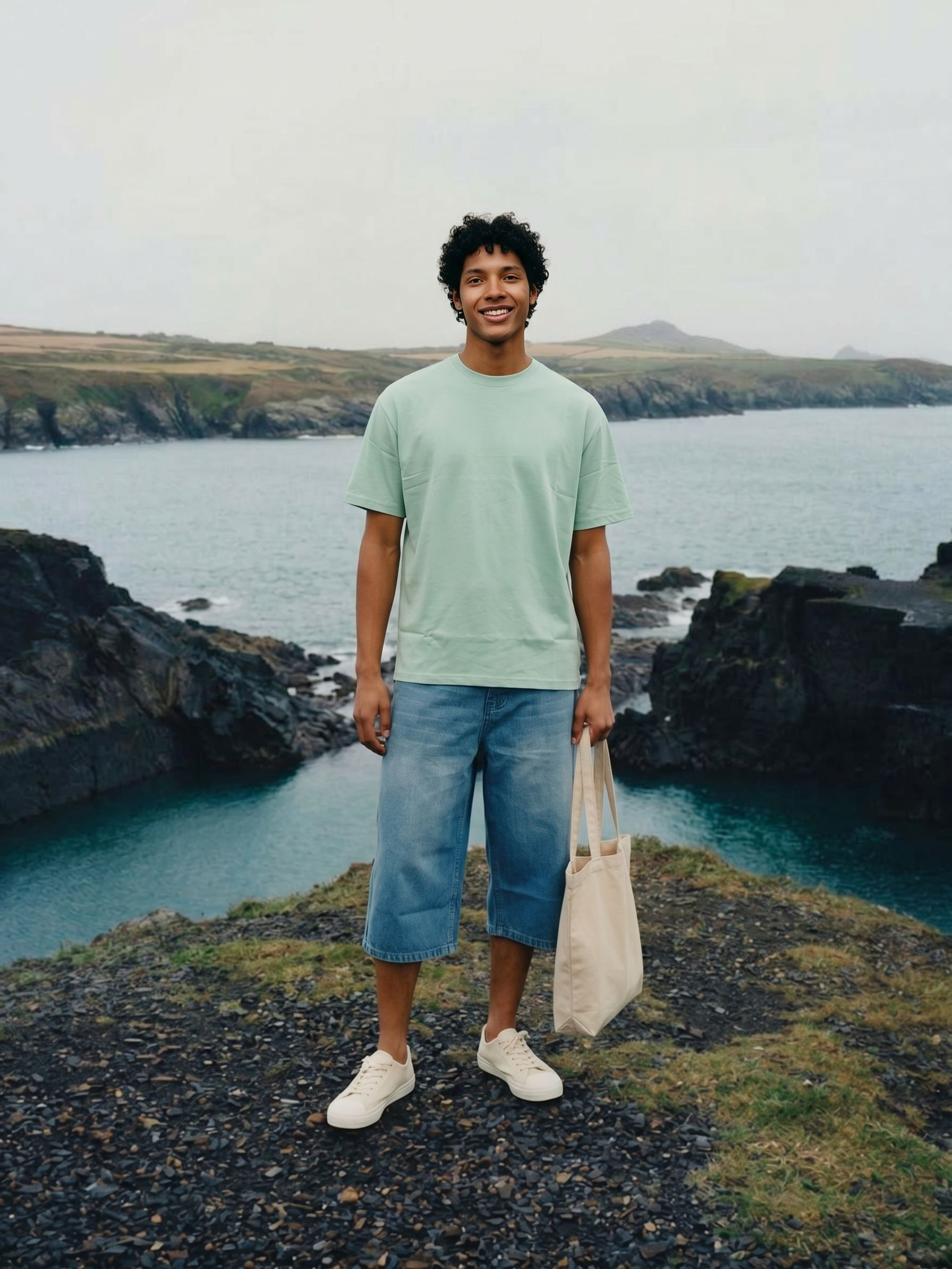 Men's S/J 200Gsm Mint Relaxed Fit T Shirt