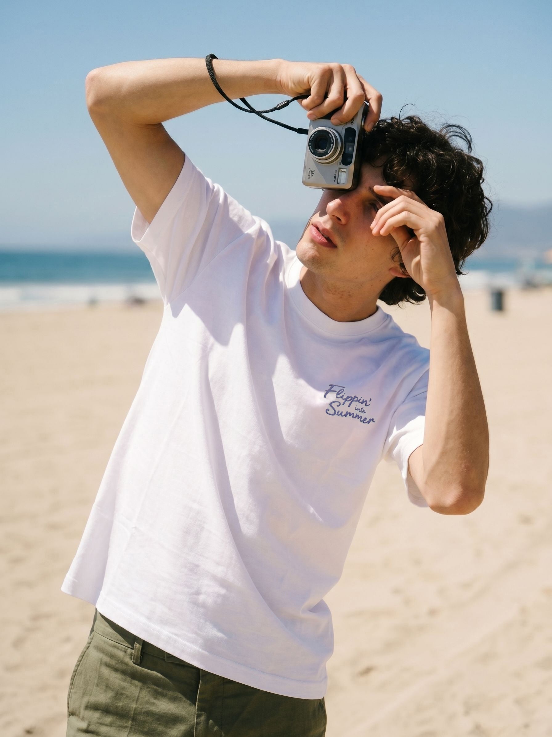 Men's Cotton White Relaxed Fit T Shirt