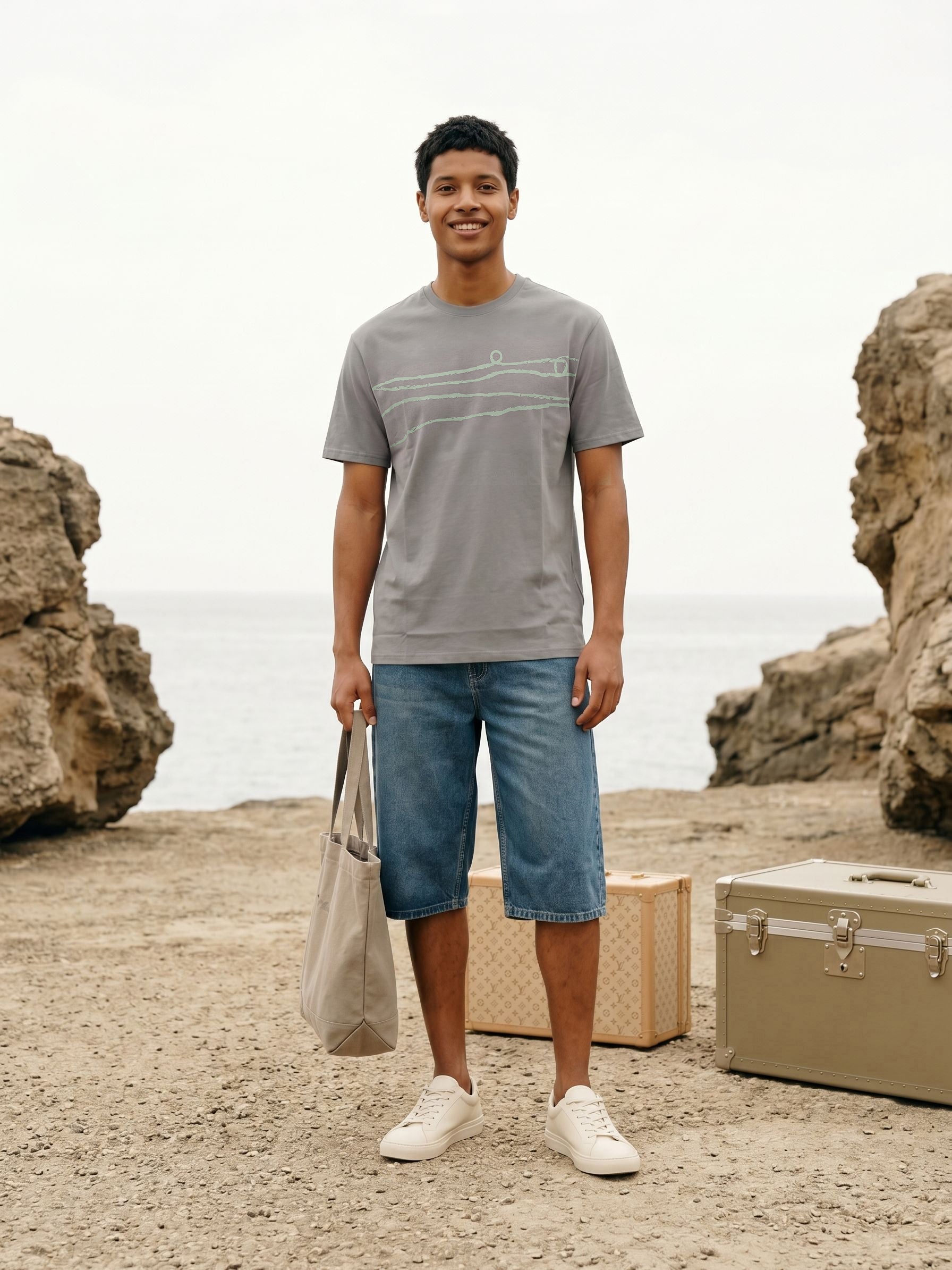 Men's Jersy 180 Gsm Grey Regular Fit T Shirt