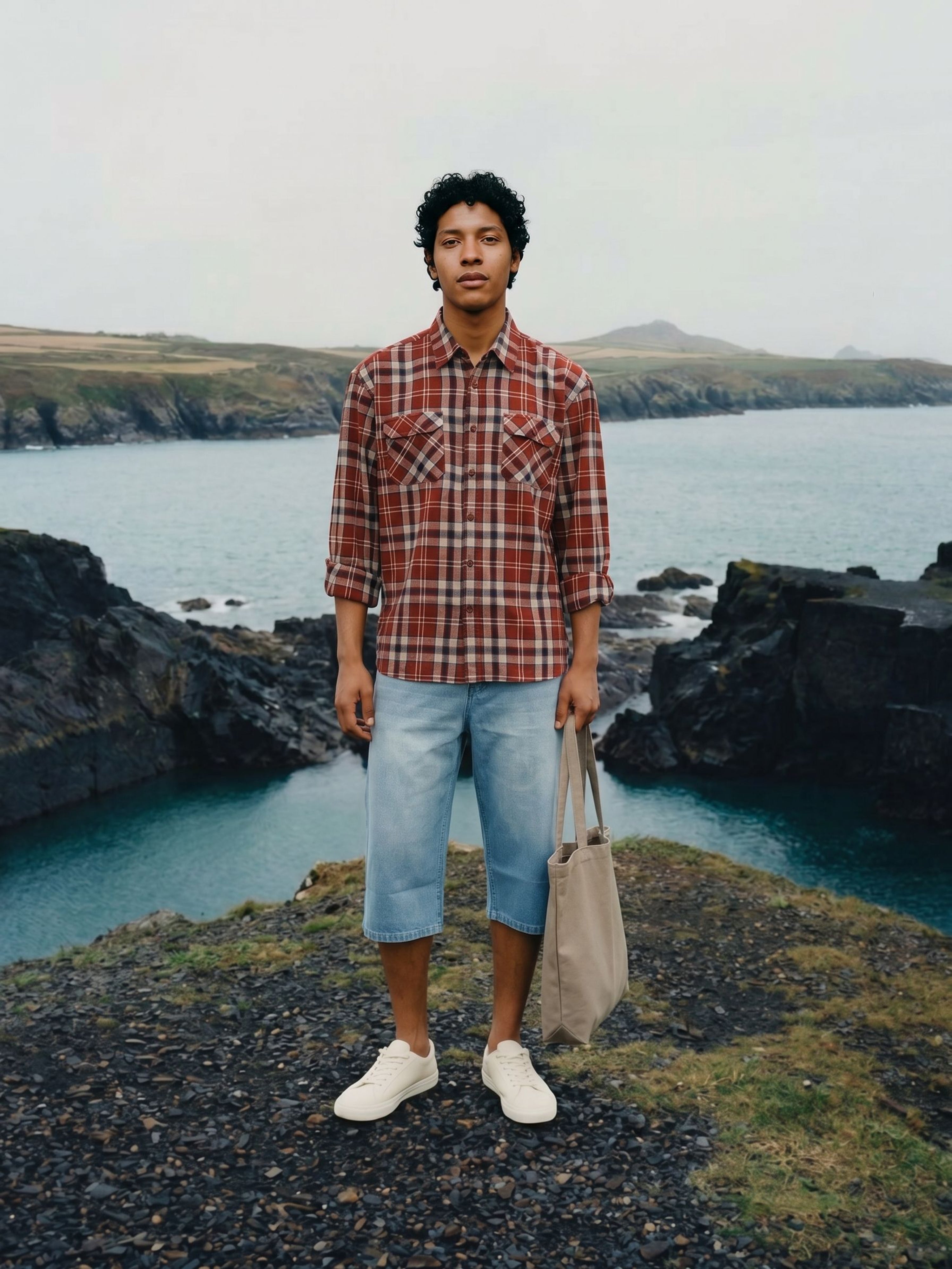 Men's Rust Oversized Fit Shirt