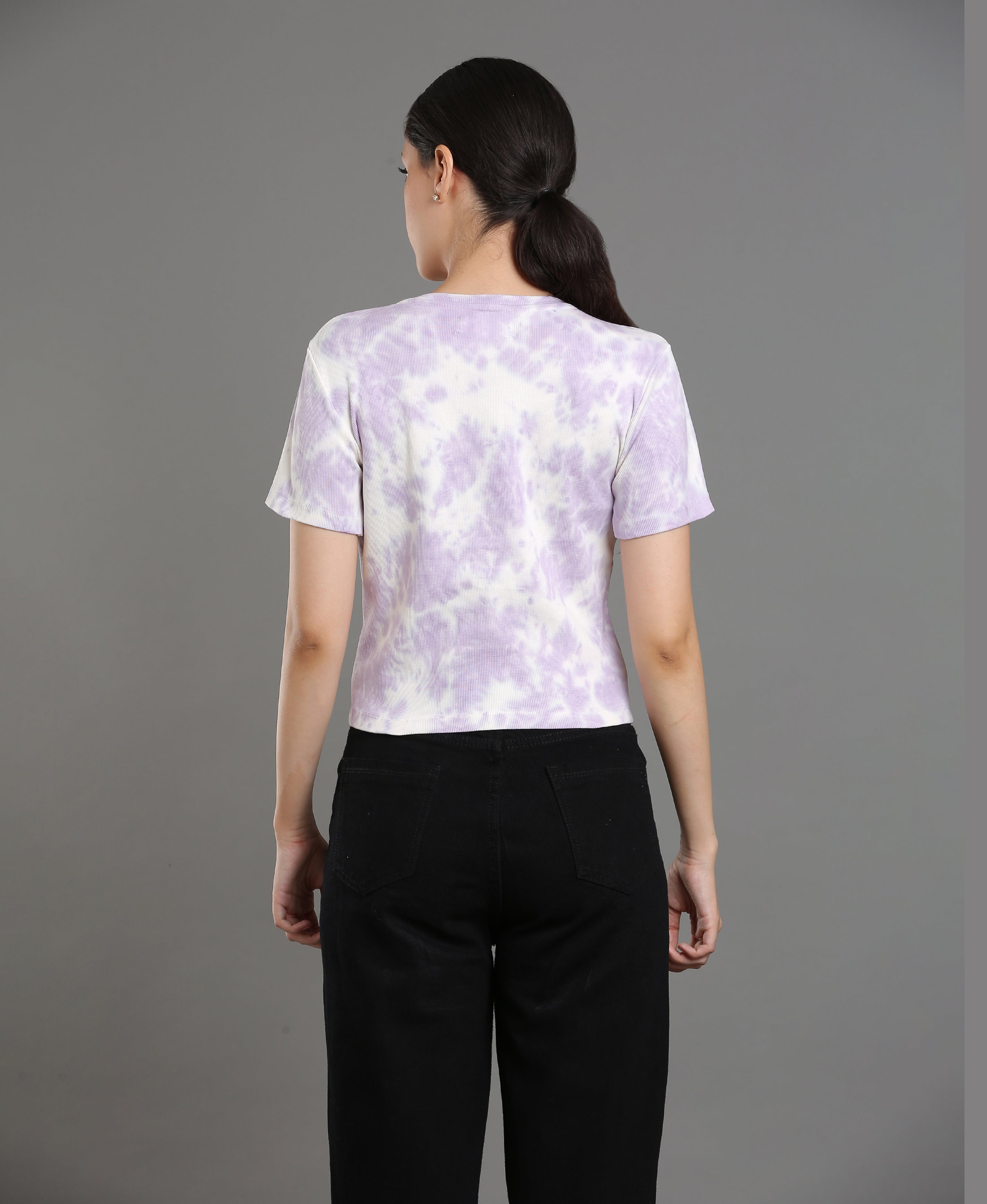 Amethyst Rib Knit Tee