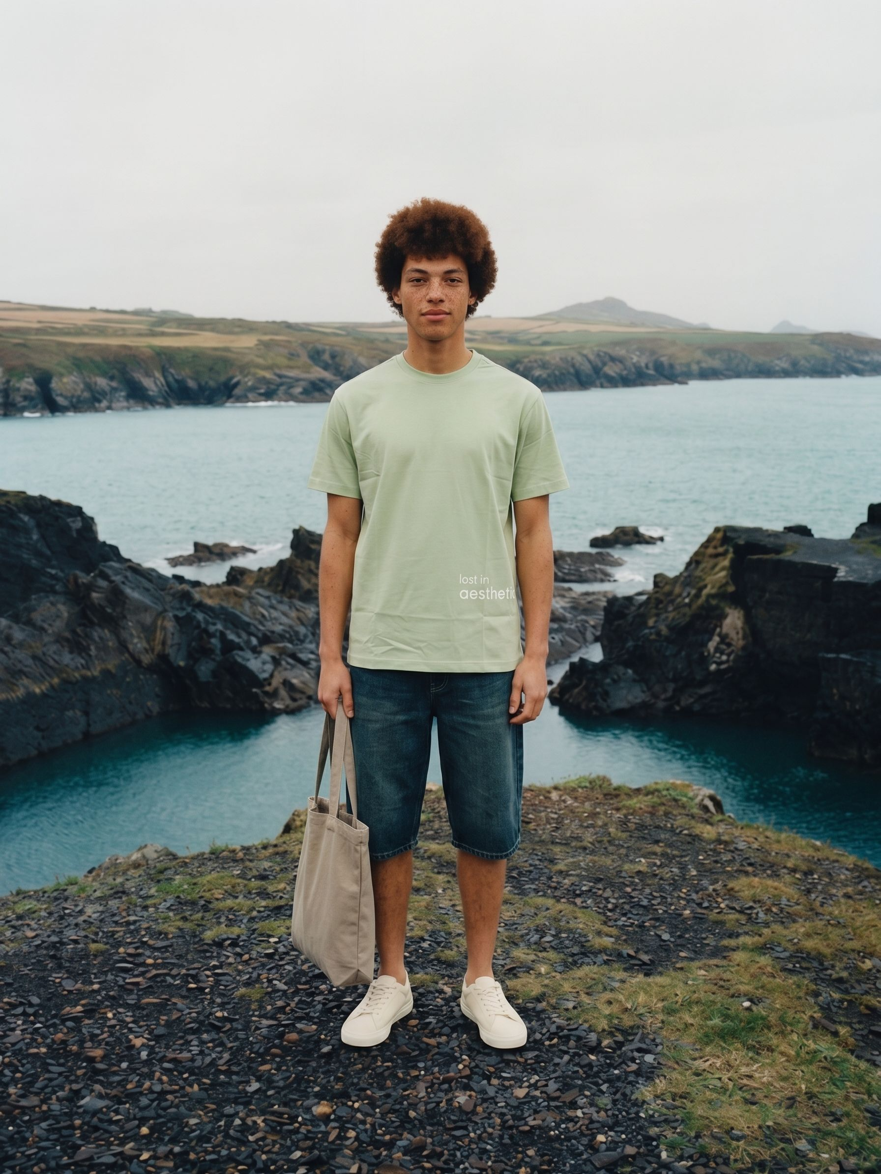 Men's S/J 200Gsm Green Relaxed Fit T Shirt