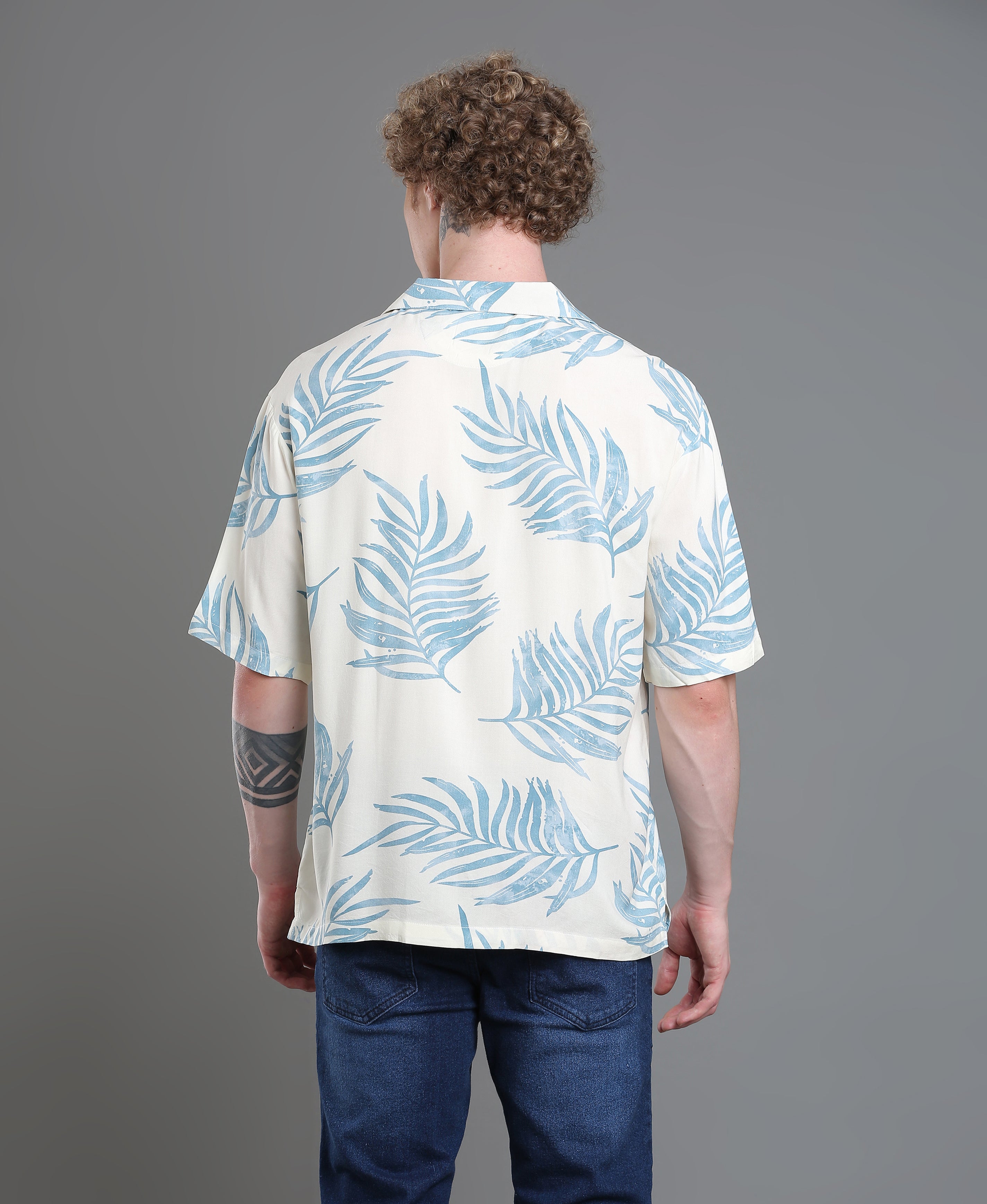 Ivory Print Regular Shirt