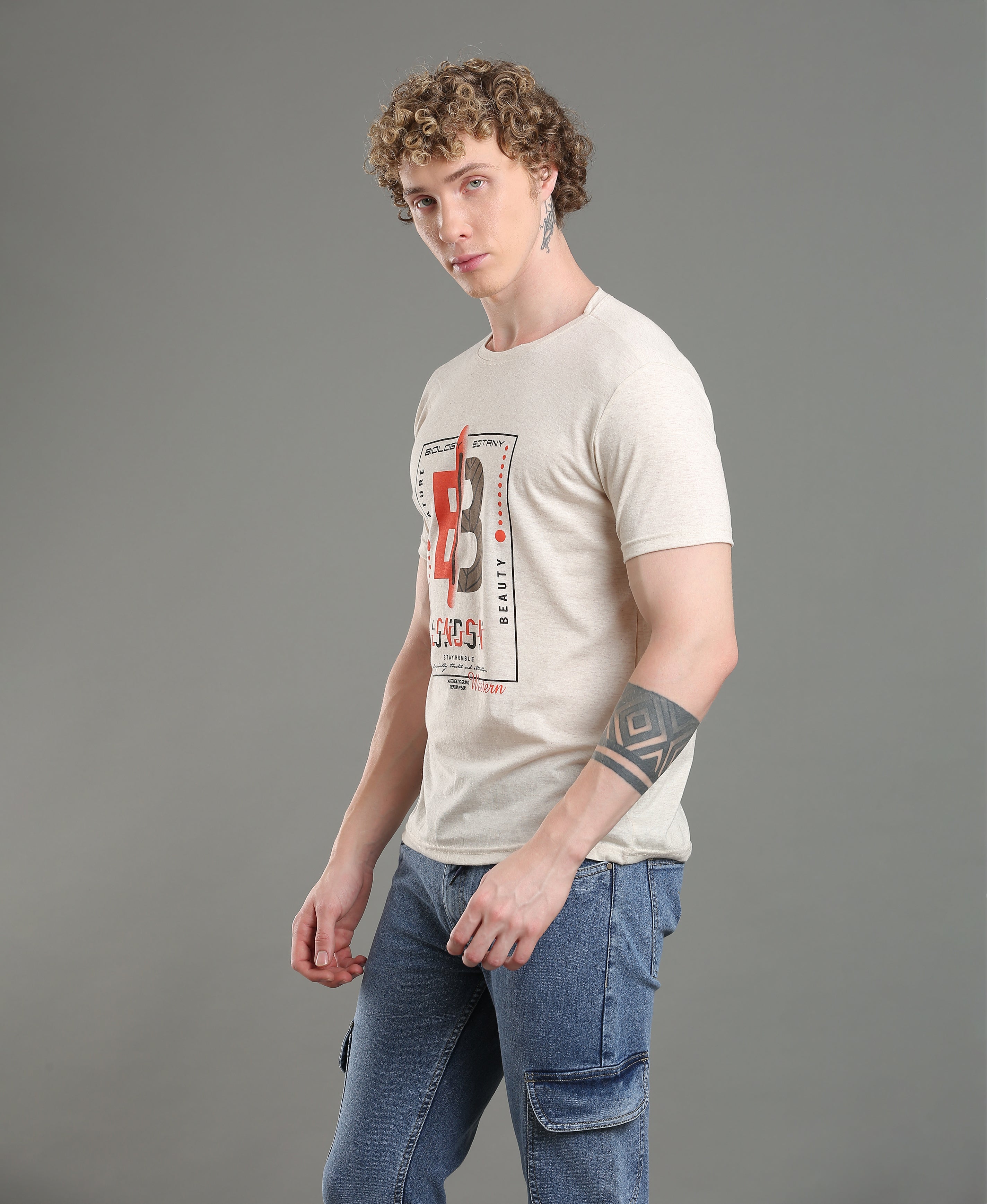 Pearl Chest Print Tee