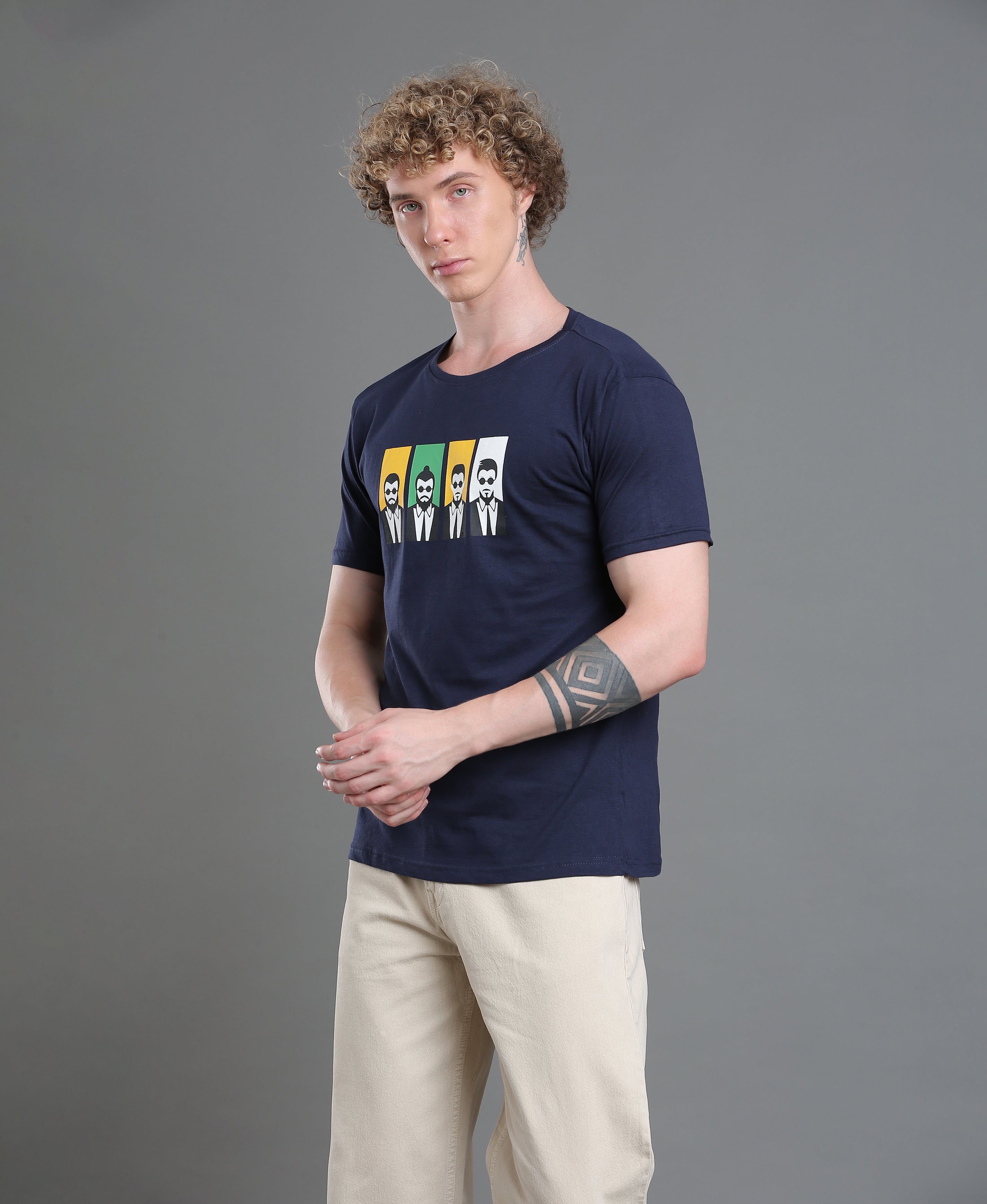 Ink Shade Chest Print Tee