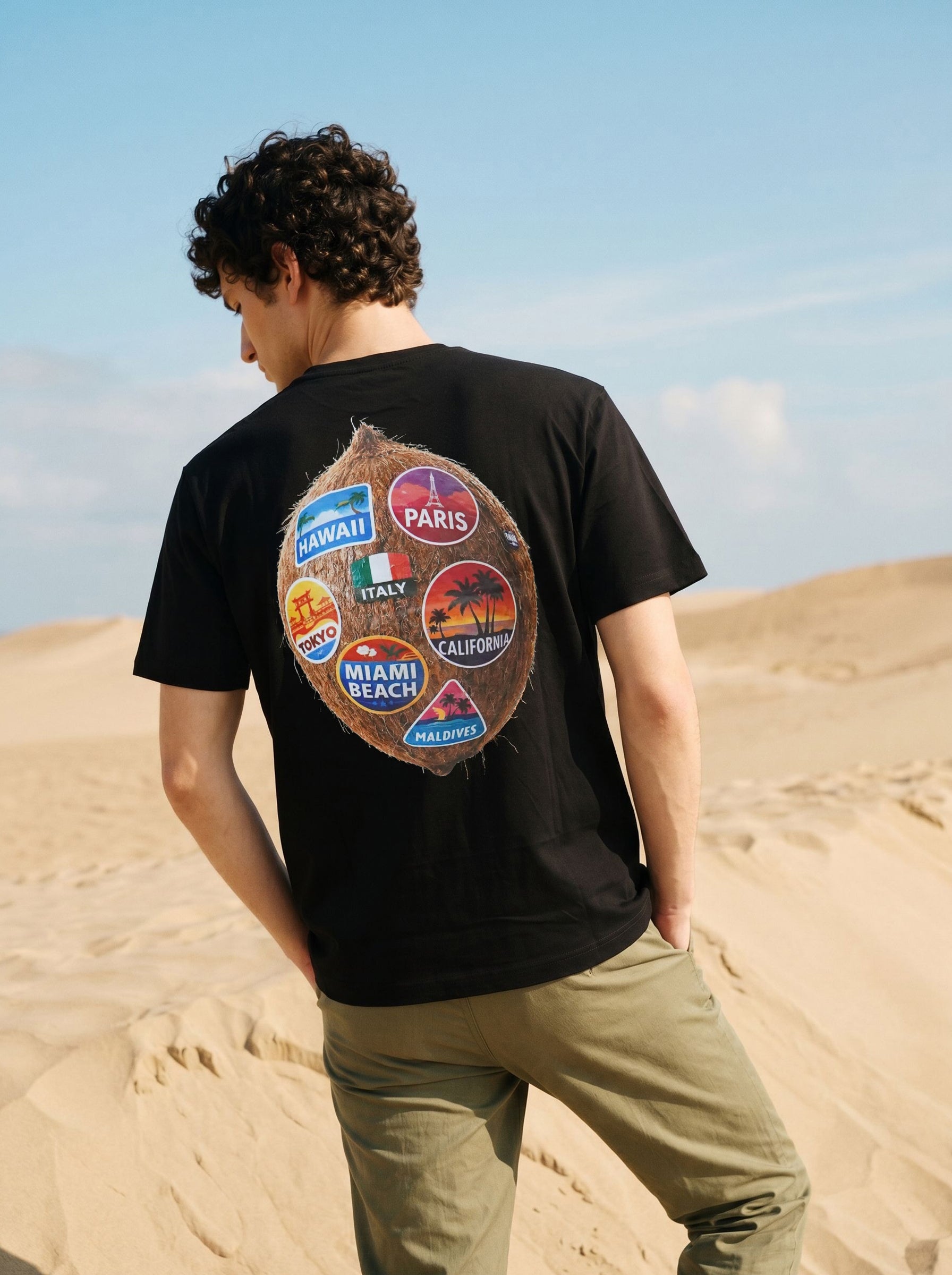 Men's Cotton Black Regular Fit Round Neck T Shirt