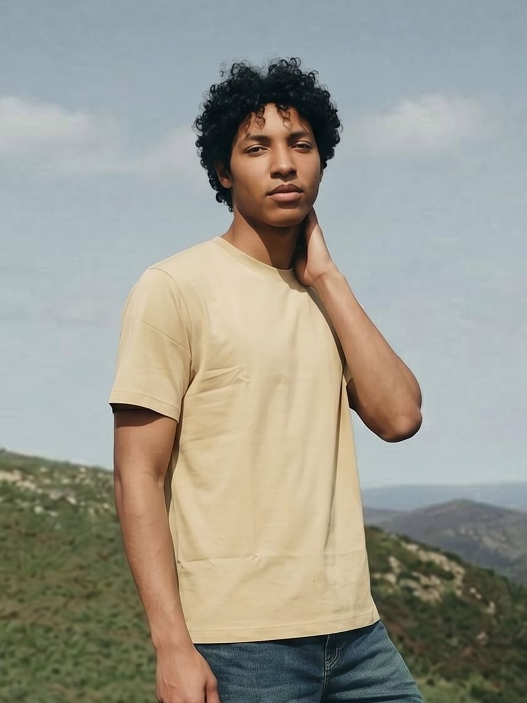 Men's S/J 200Gsm Sandle Relaxed Fit T Shirt