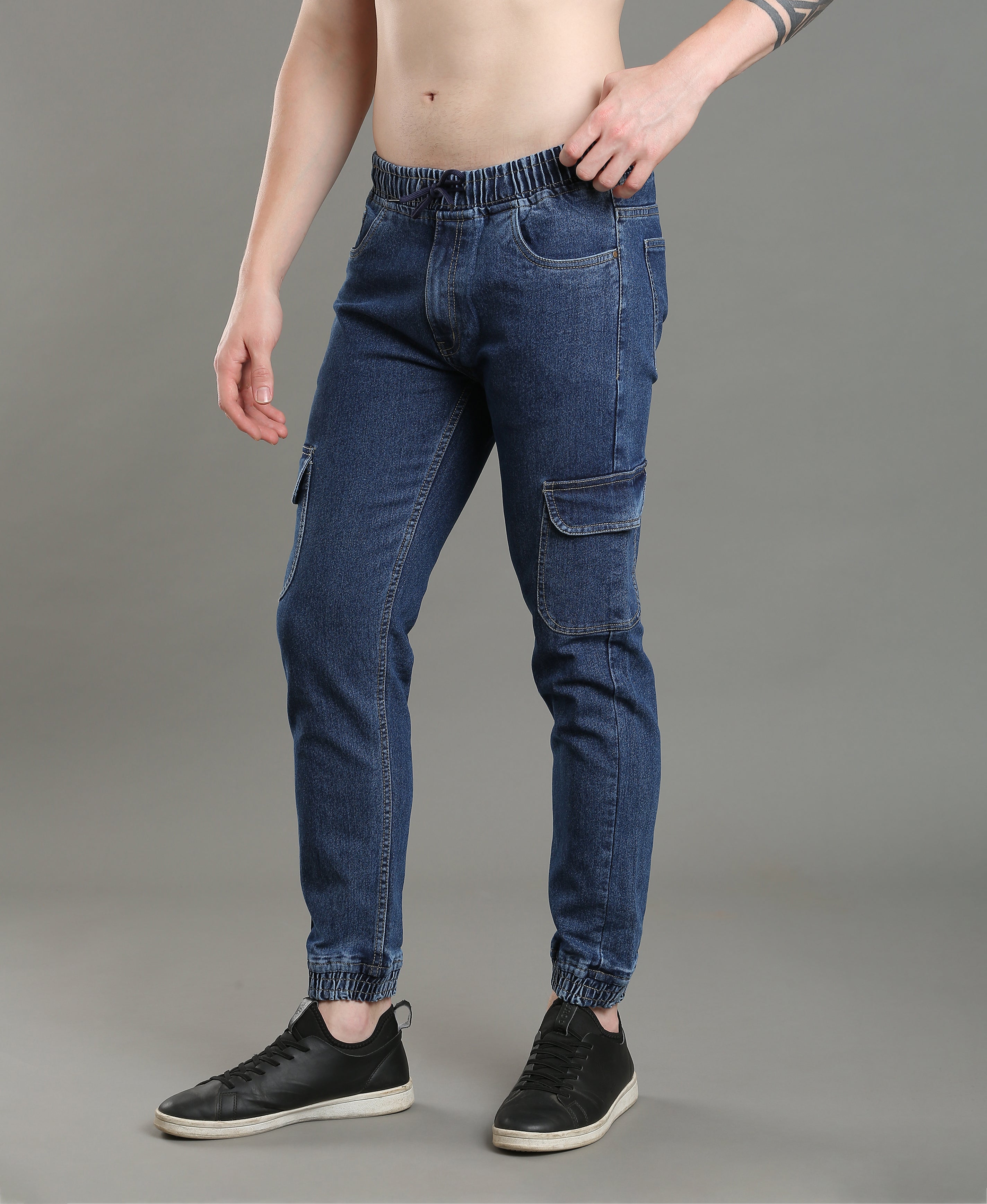 Midnight Drift Denim Jogger