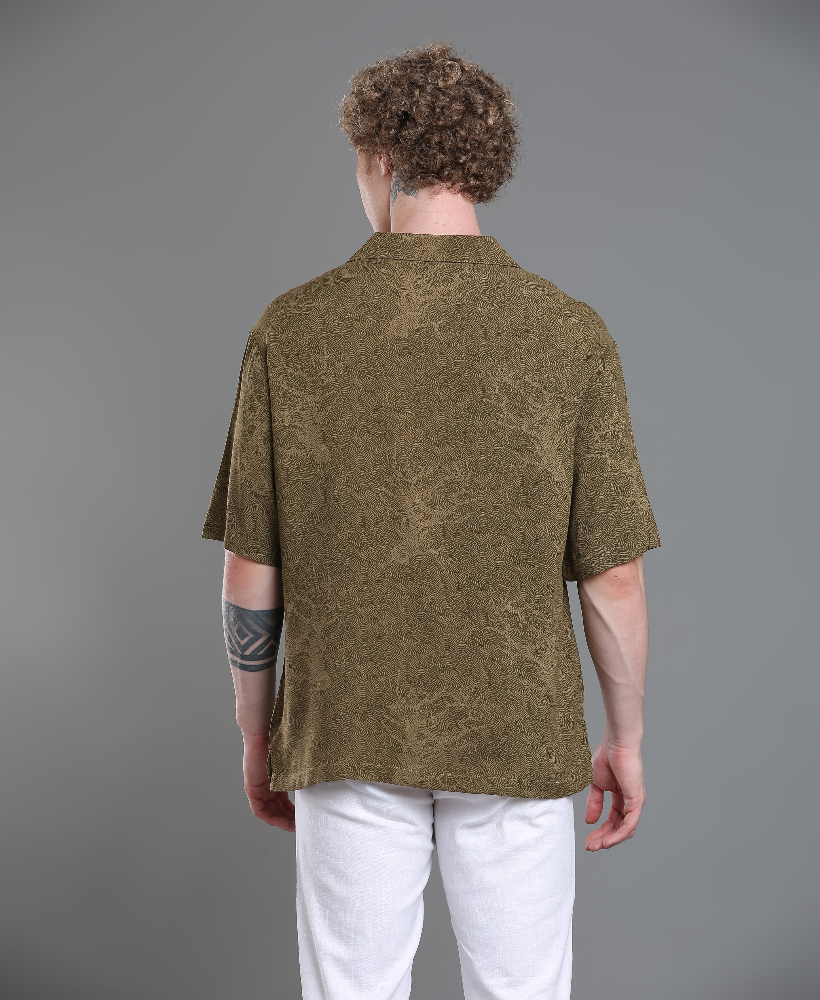 Cocoa Print Regular Shirt