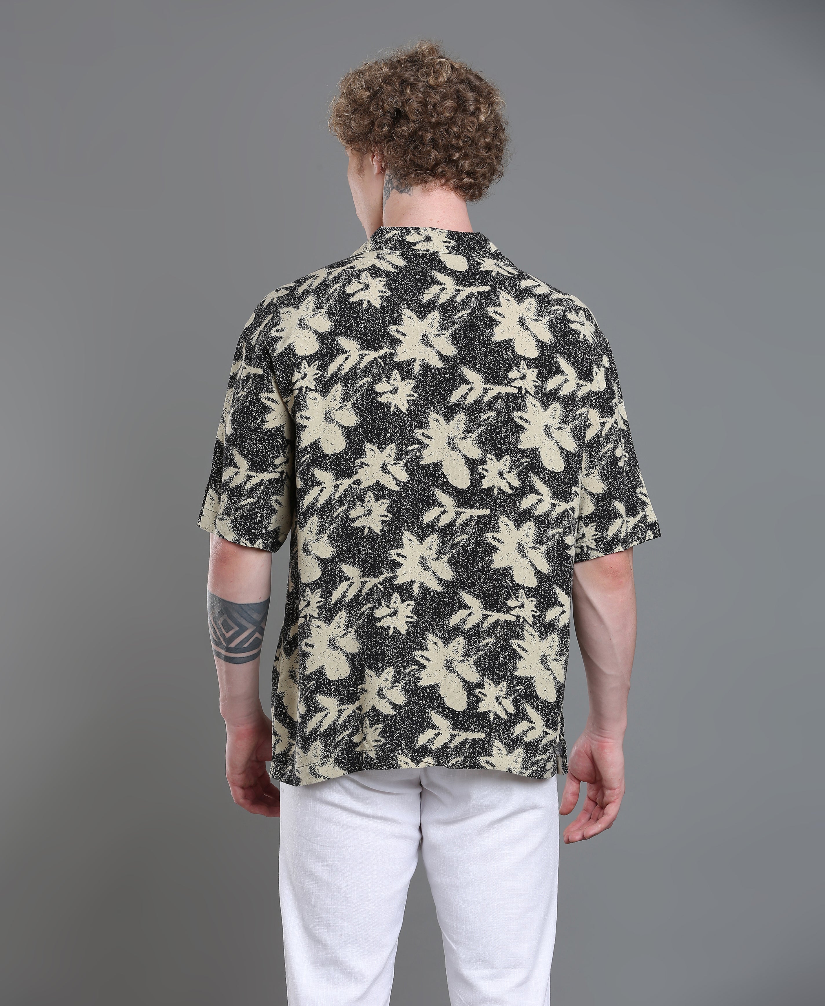 Noir Print Regular Shirt