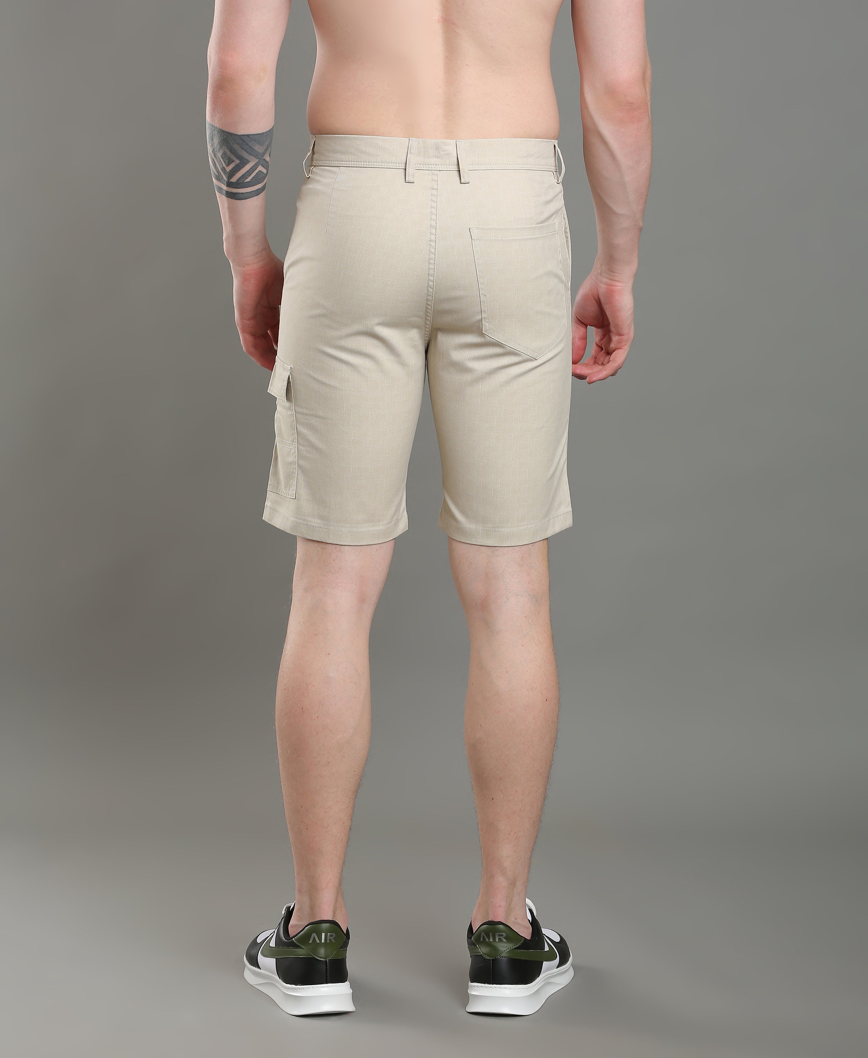 Almond Dune Twill Shorts