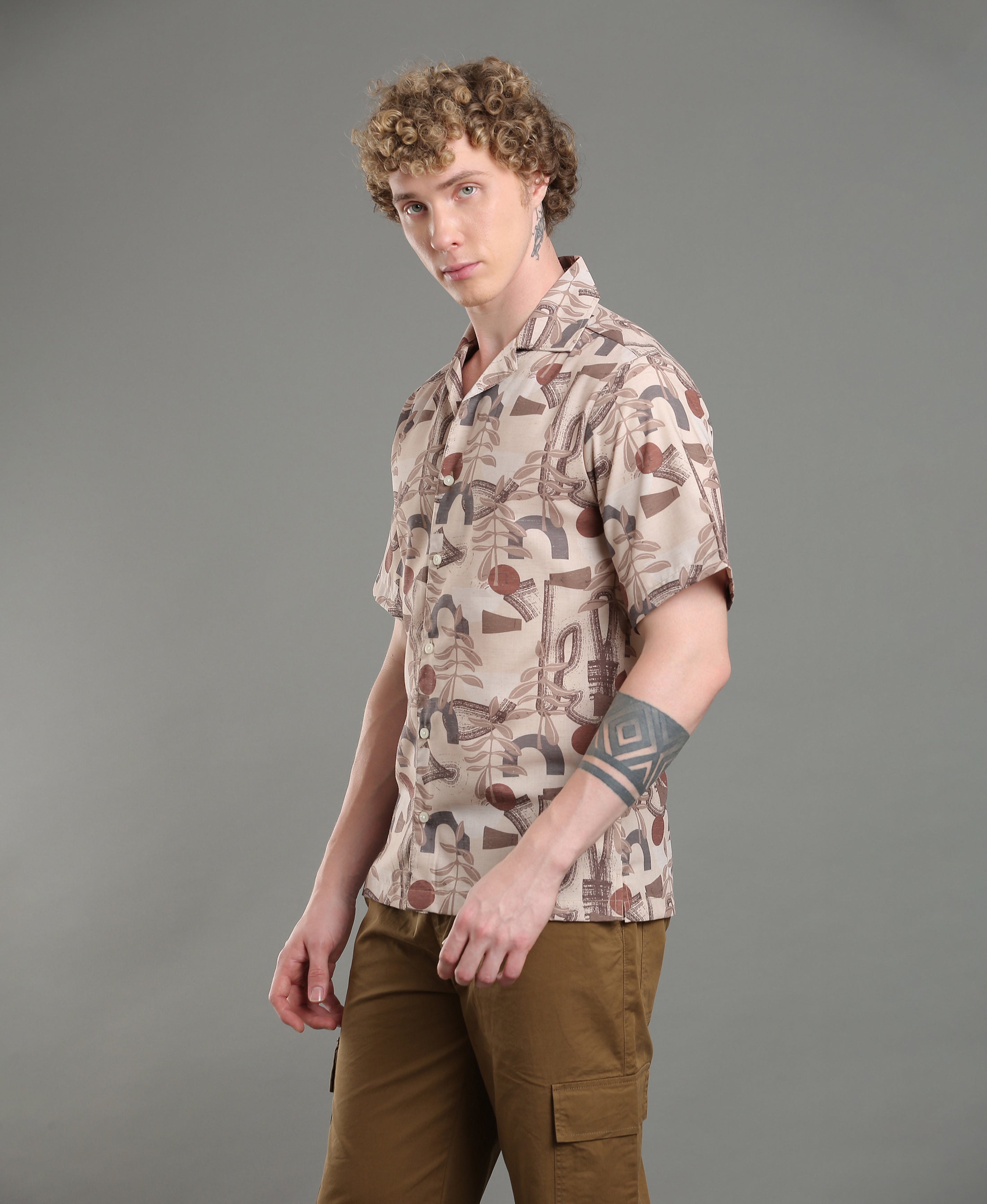 Island Drift Multi-Color Linen Shirt