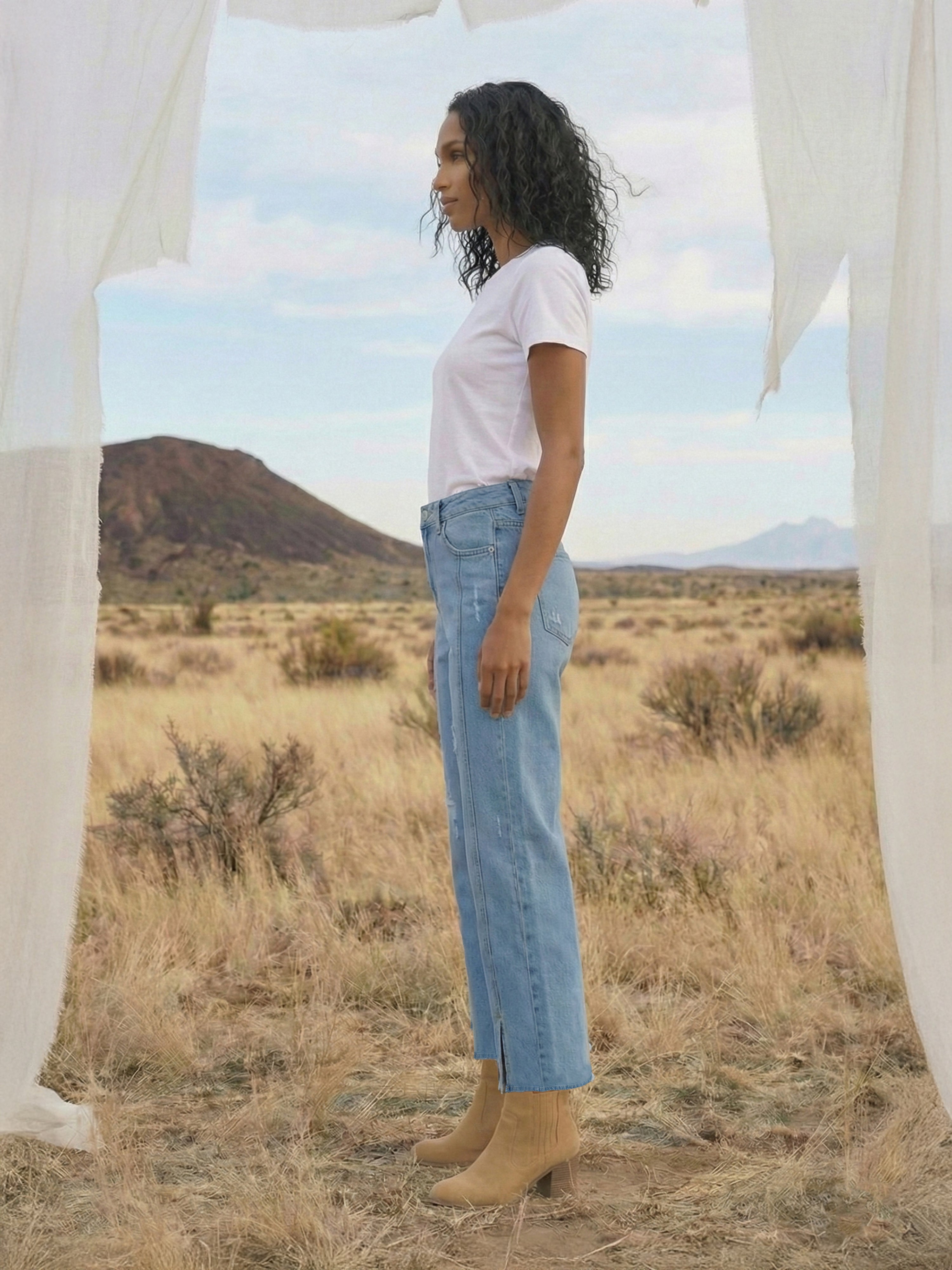 Ice Denim Jeans For Womens