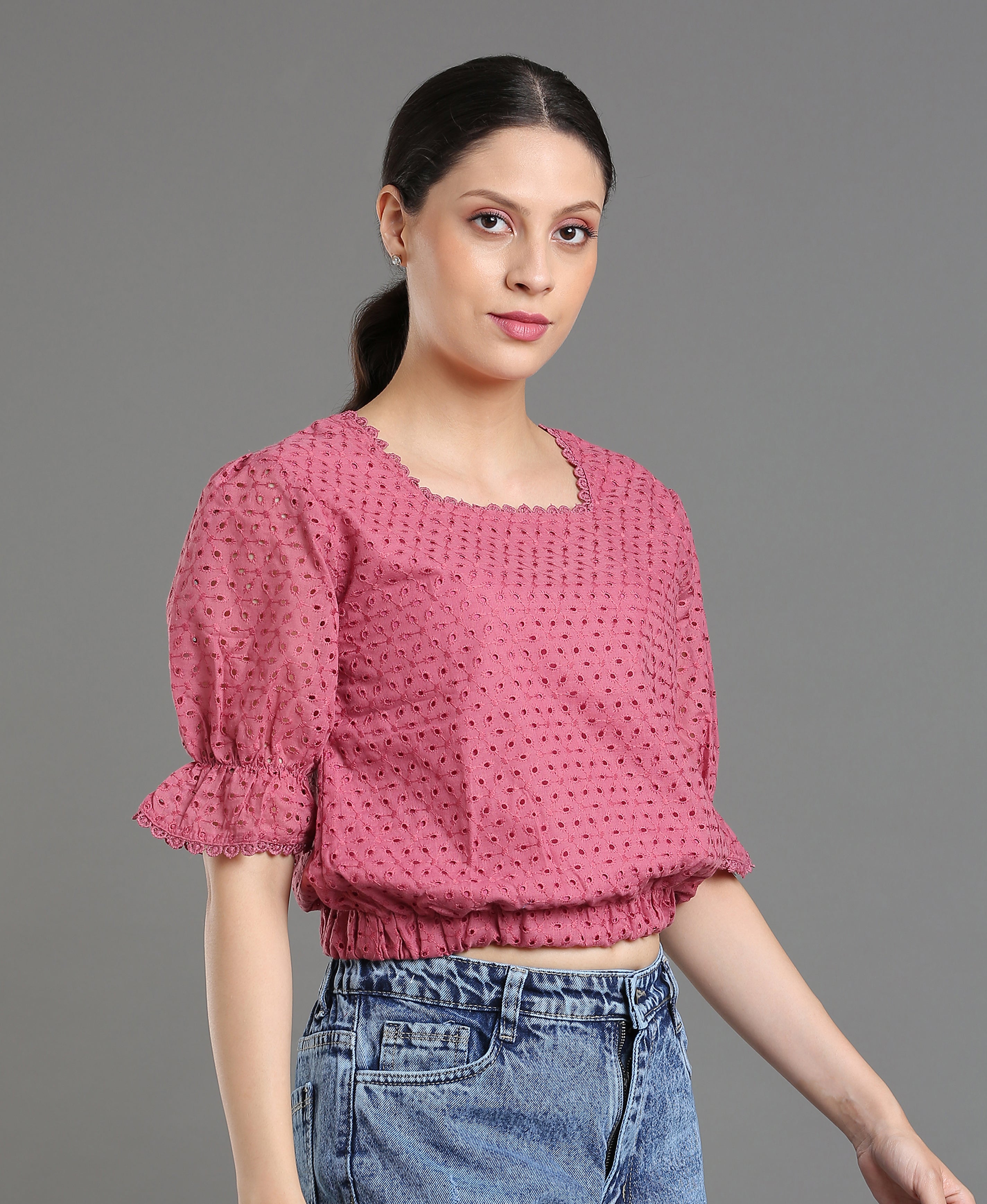 Onion Lace Blend Crop Top