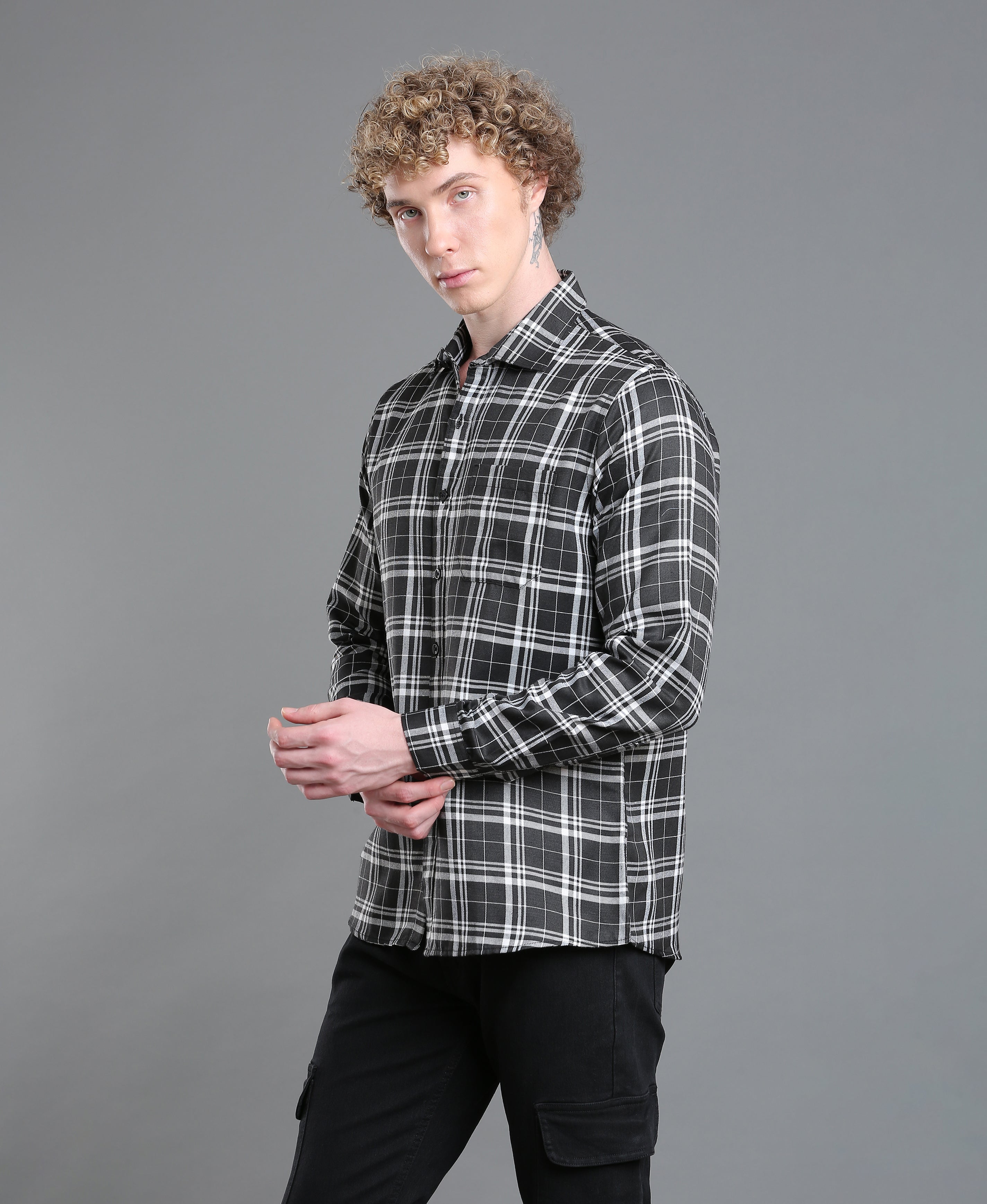 Onyx Check Tailored Shirt