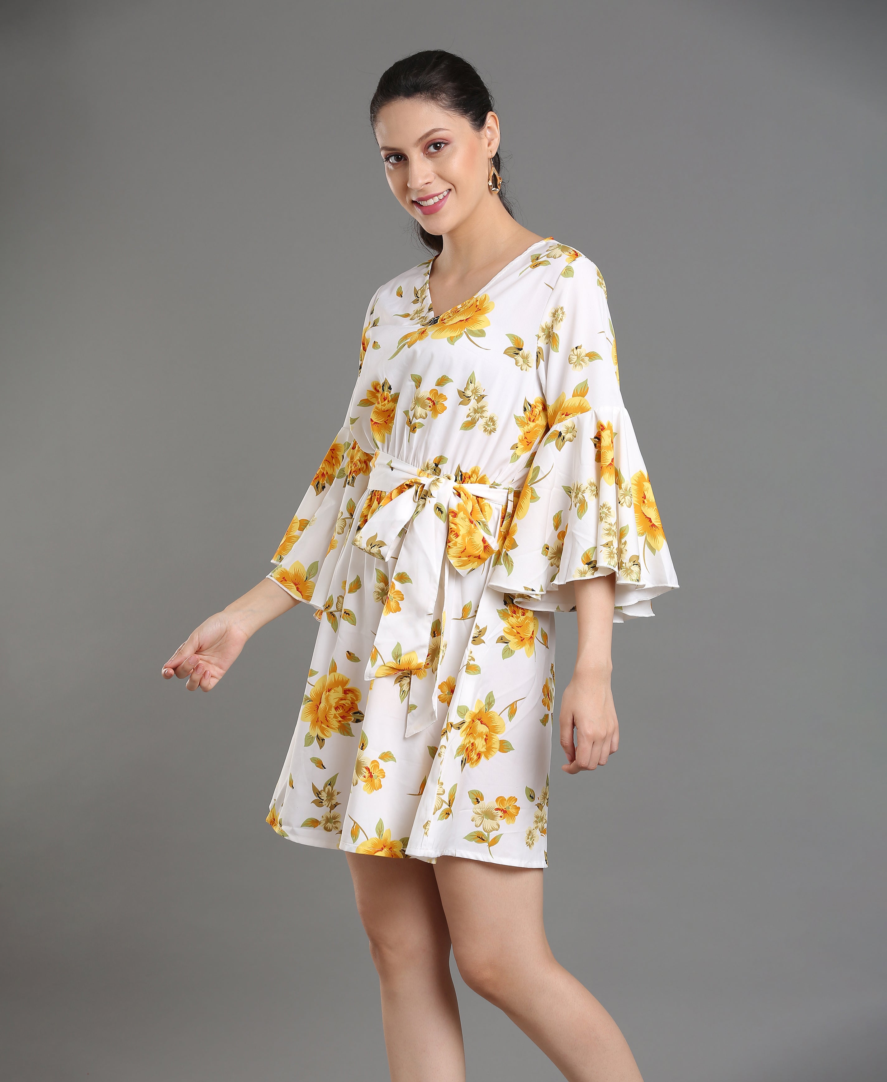Ivory Layers Short Dress