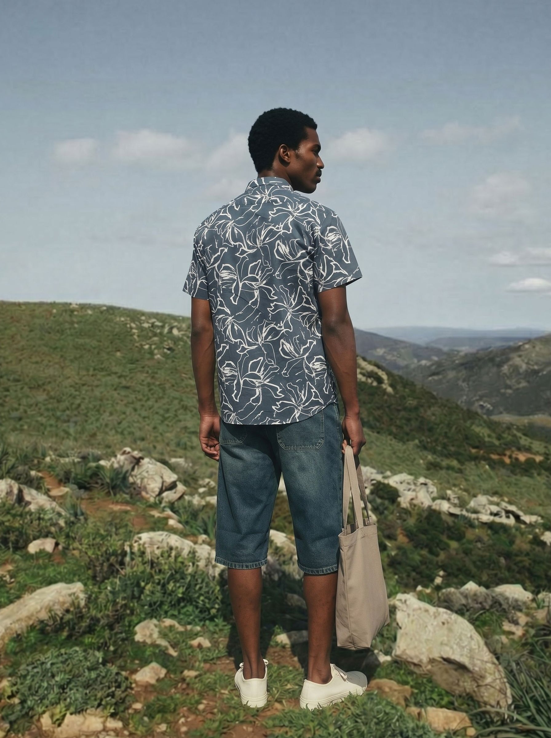 Men's Dobby Prints Forest Regular Fit Shirt