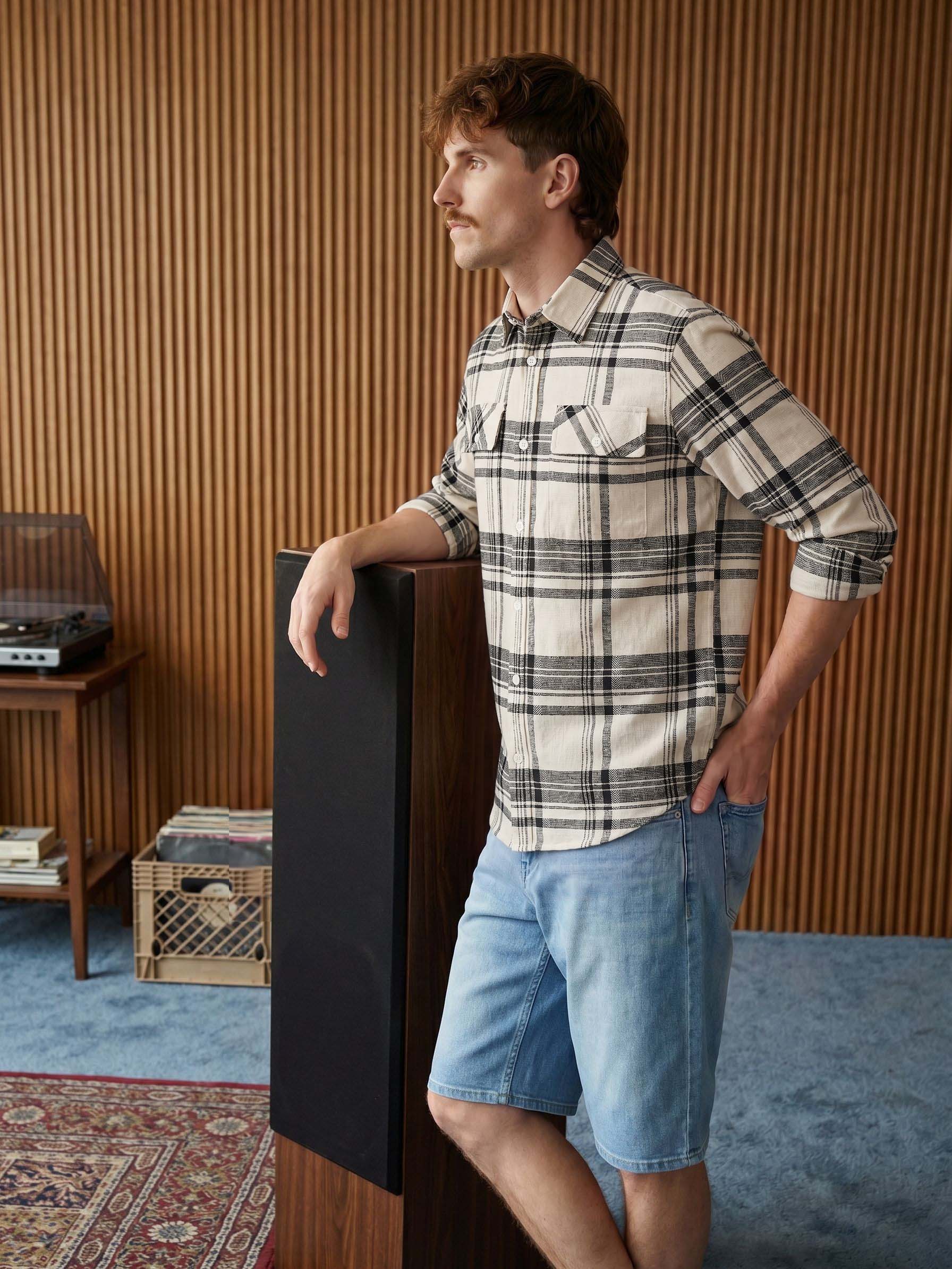 Men's Cream Relaxed Fit Shirt