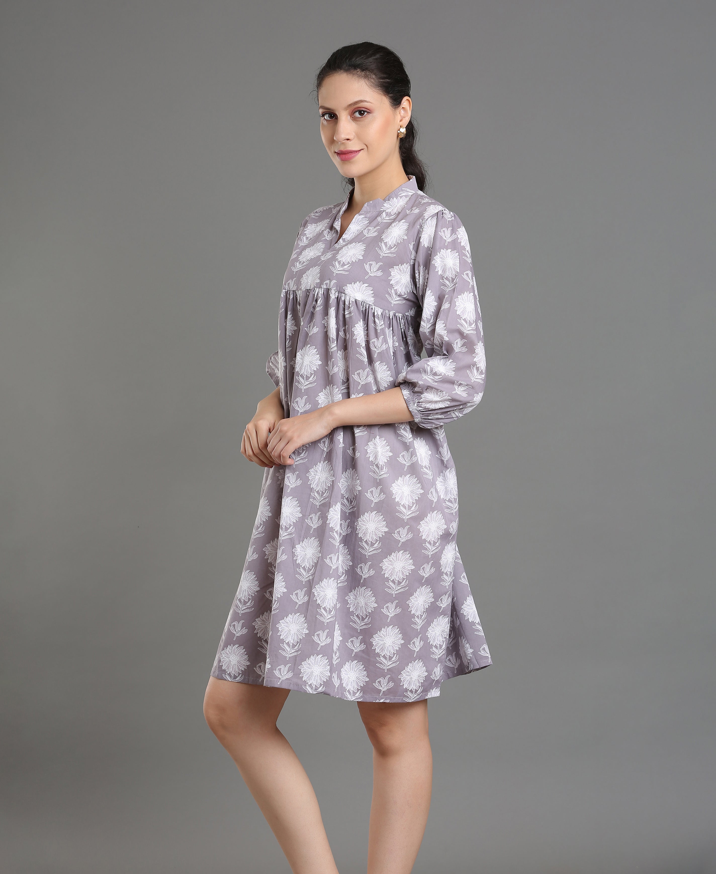 Ash Bloom Cotton Tunic