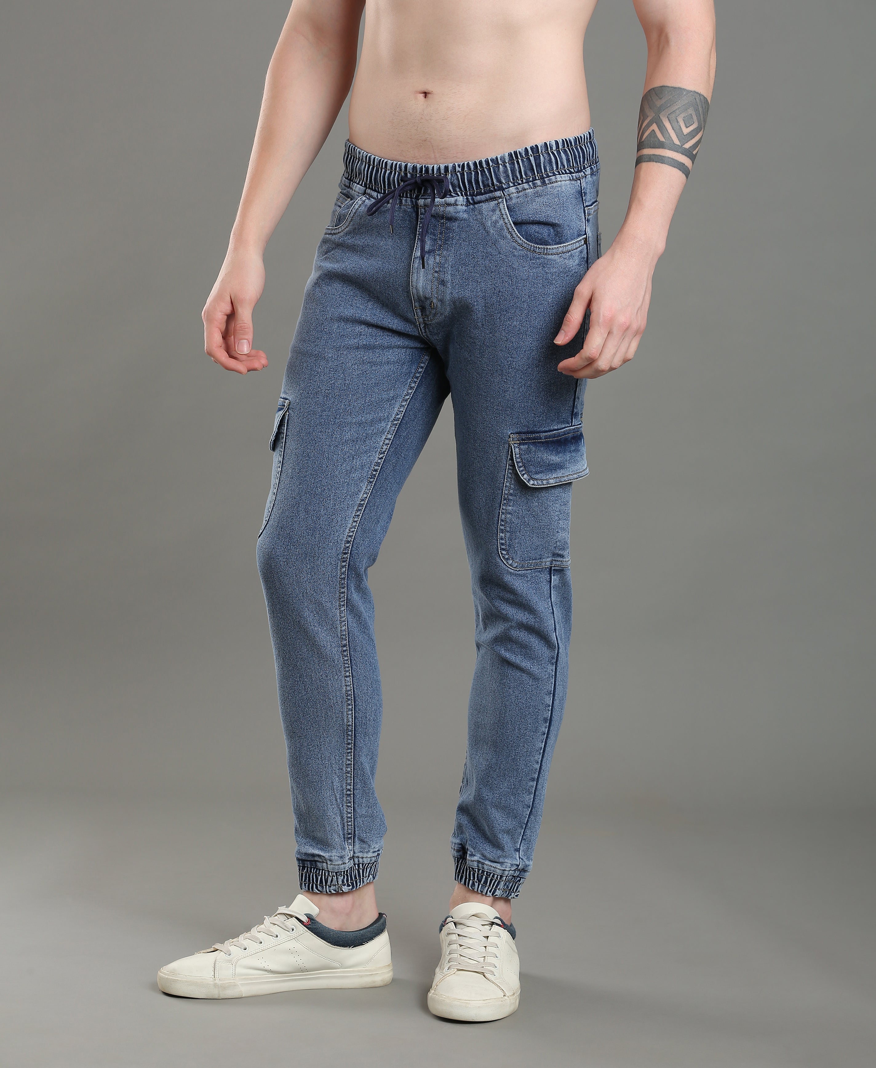 Ocean Fade Denim Joggers