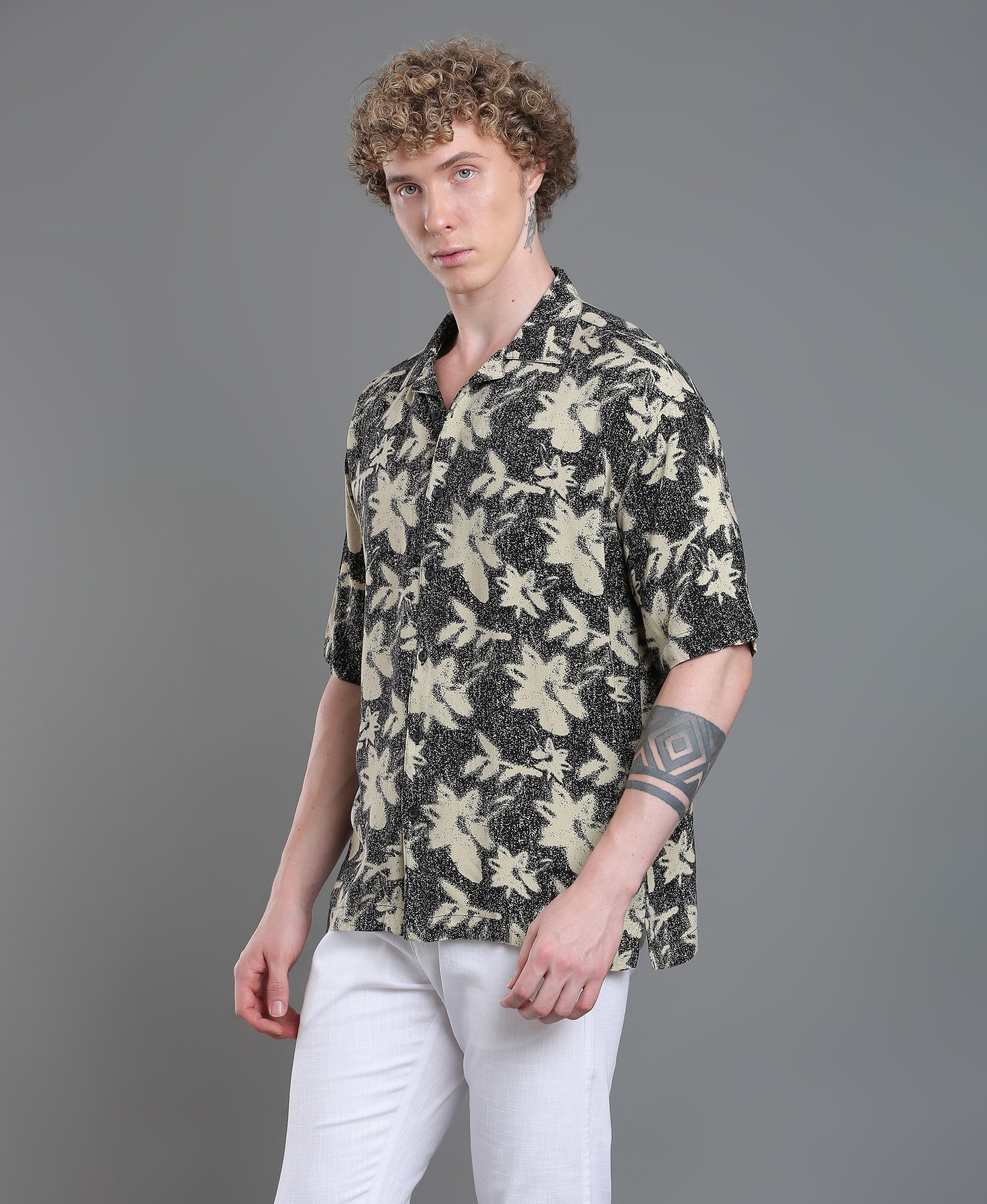 Noir Print Regular Shirt