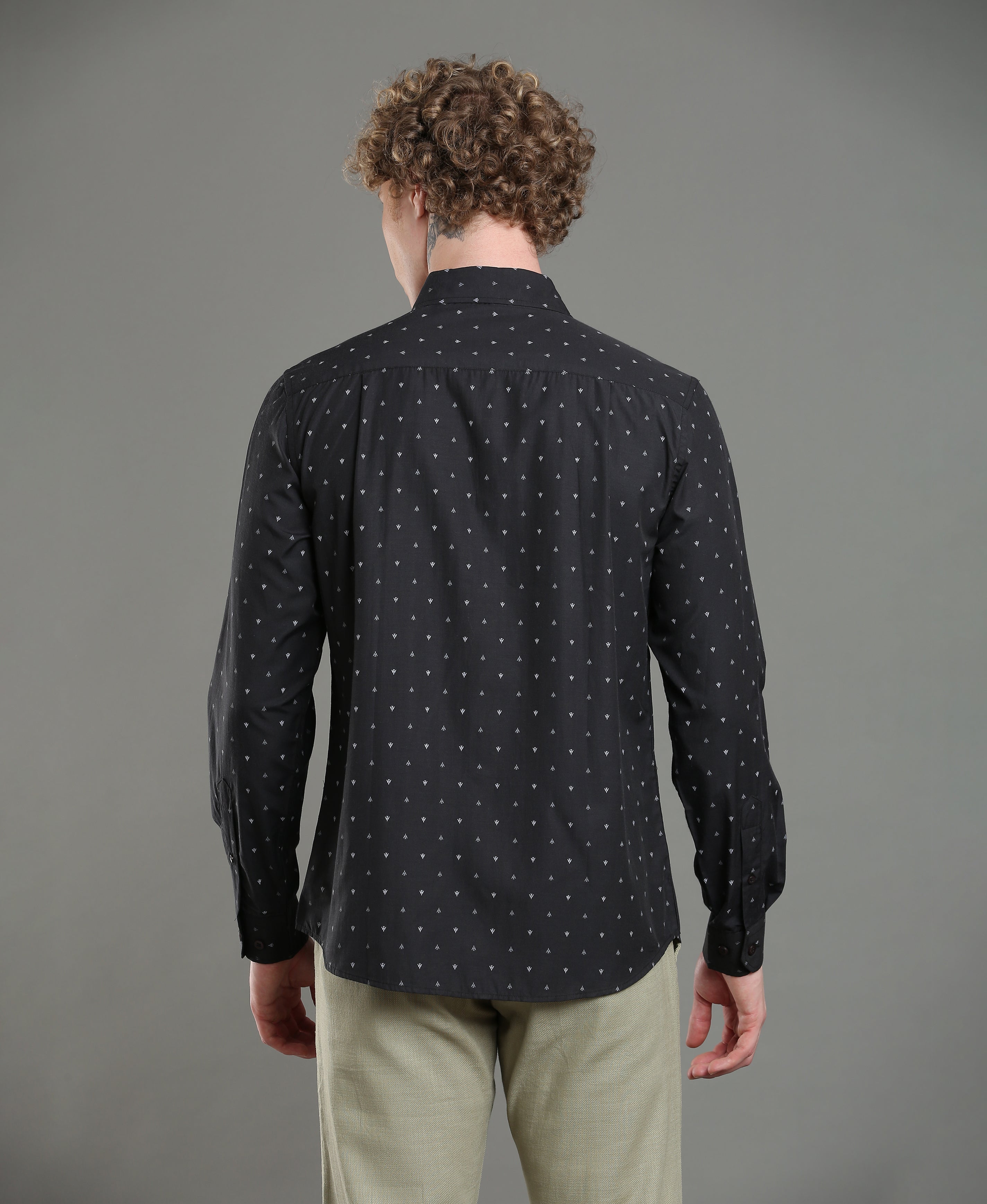 Walnut Print Tailored Shirt