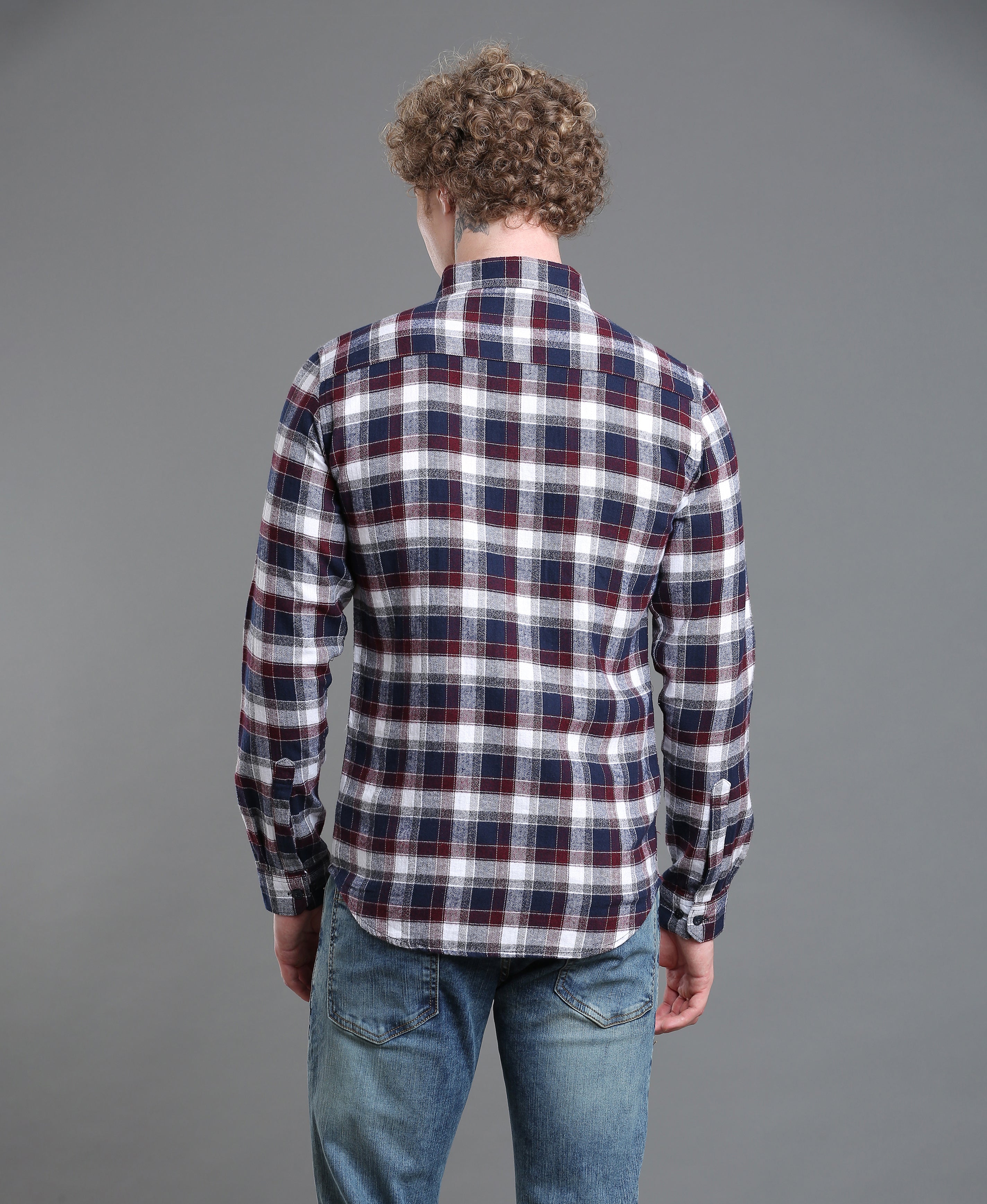 Navy Essential Slim Shirt