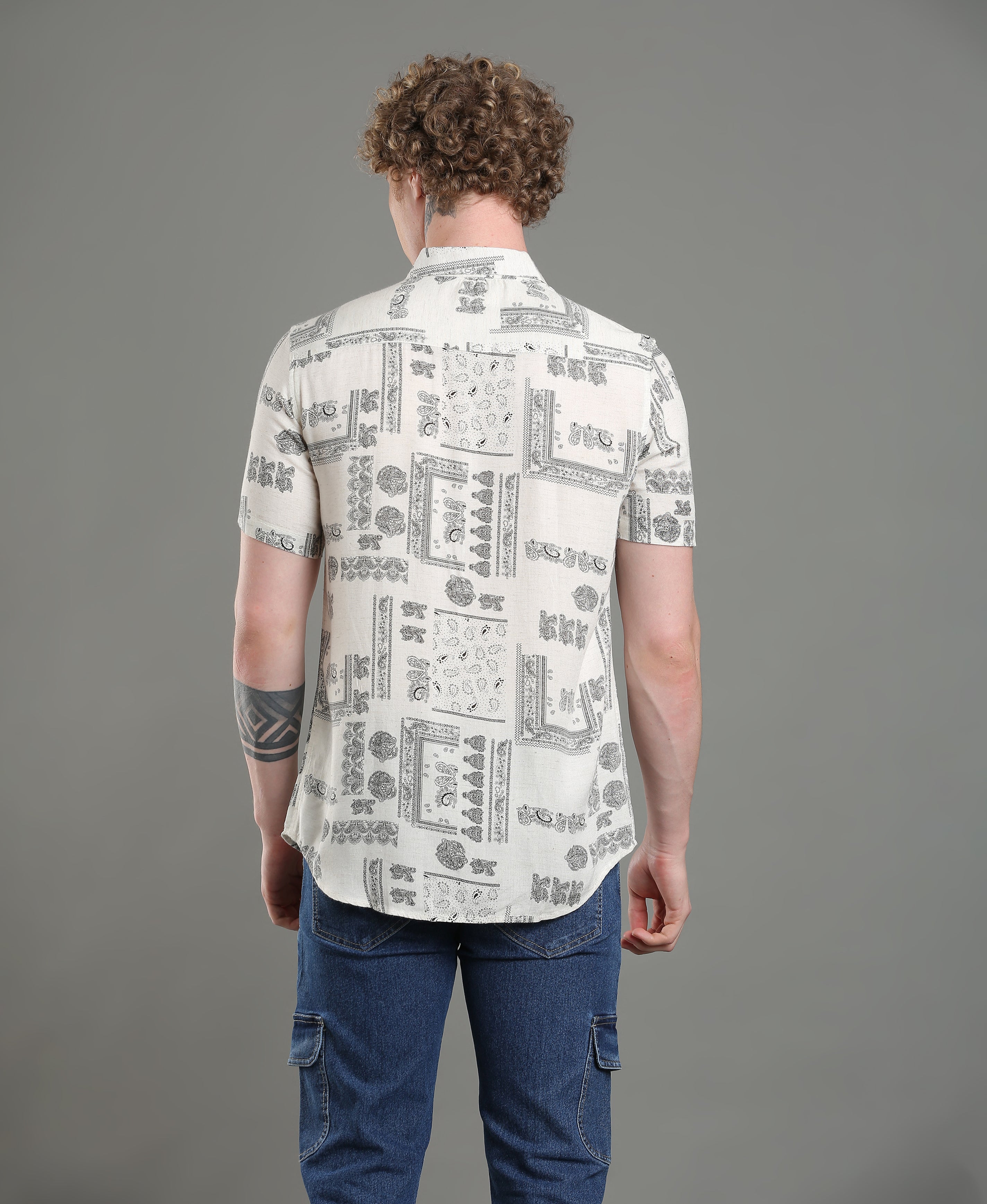 Tropical Weave Slim Shirt