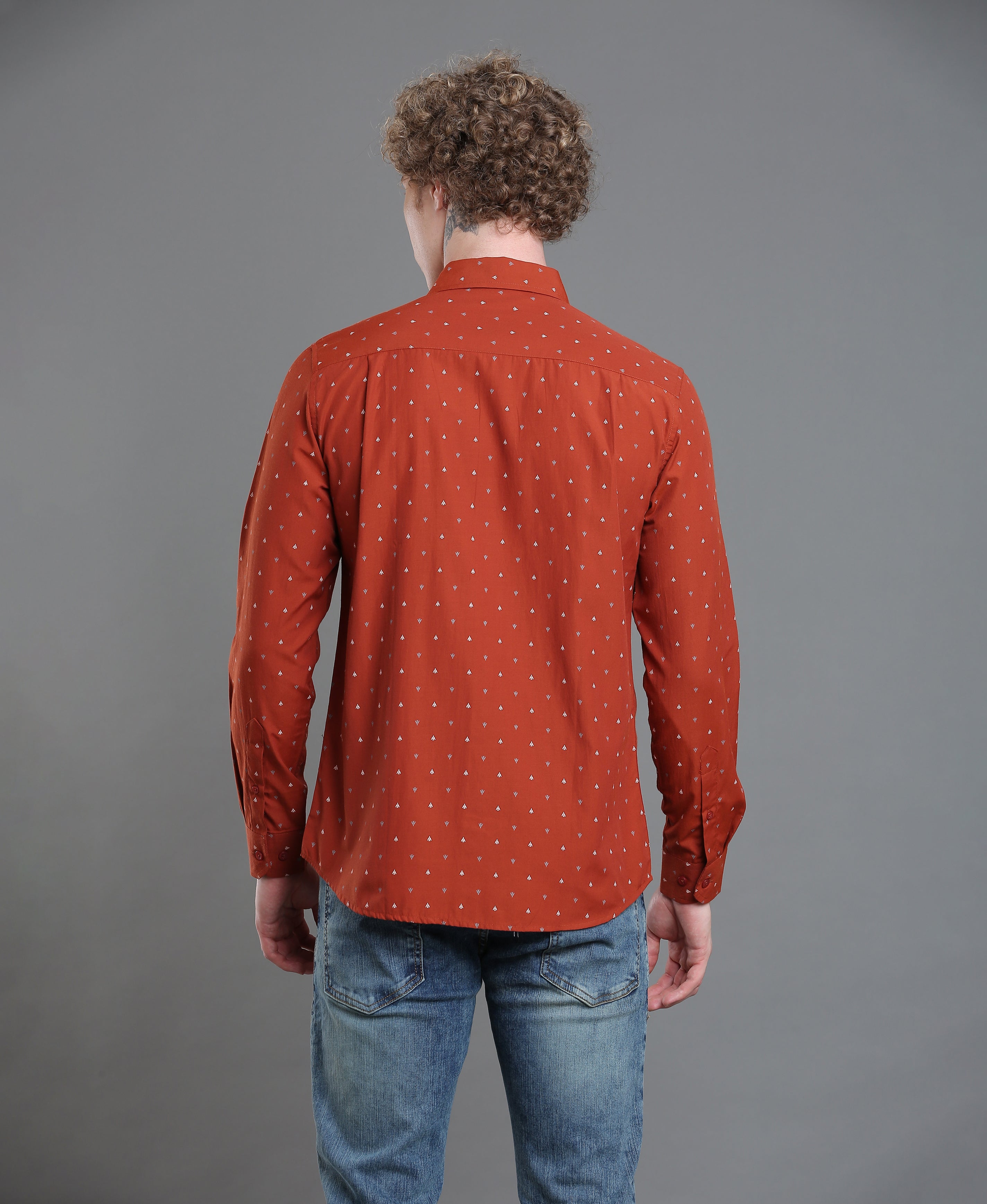 Copper Print Tailored Shirt