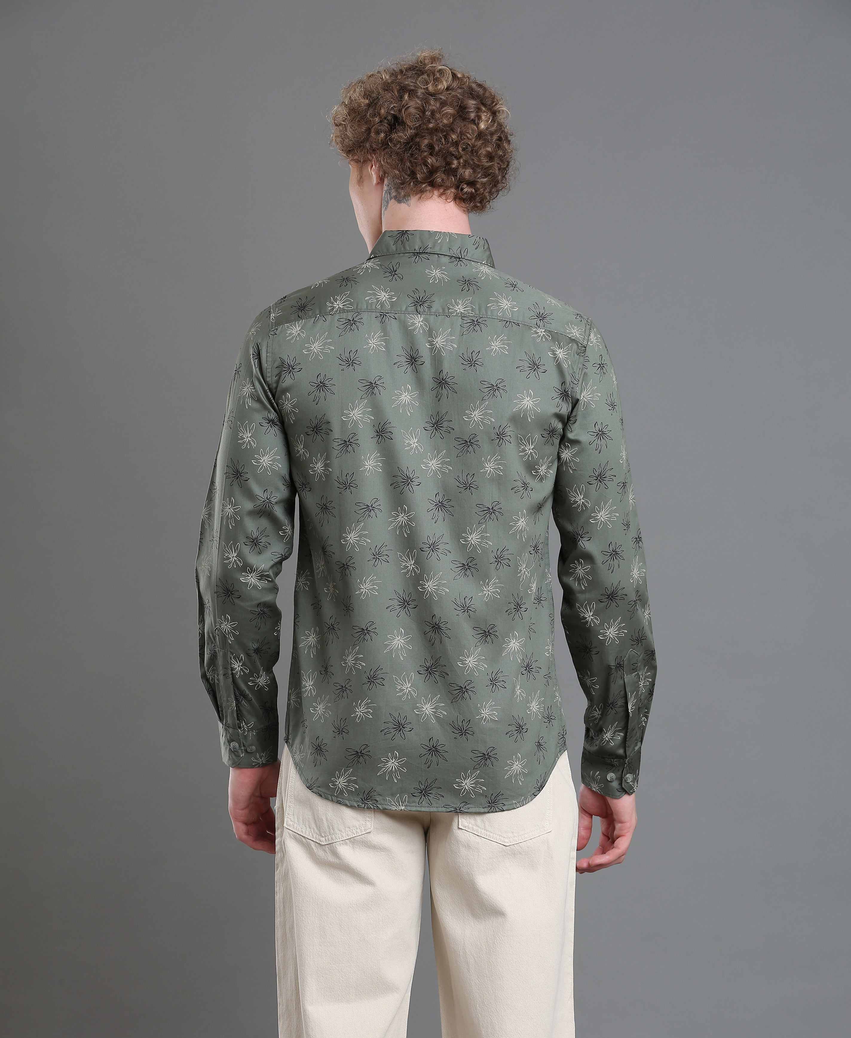 Forest Print Slim Shirt