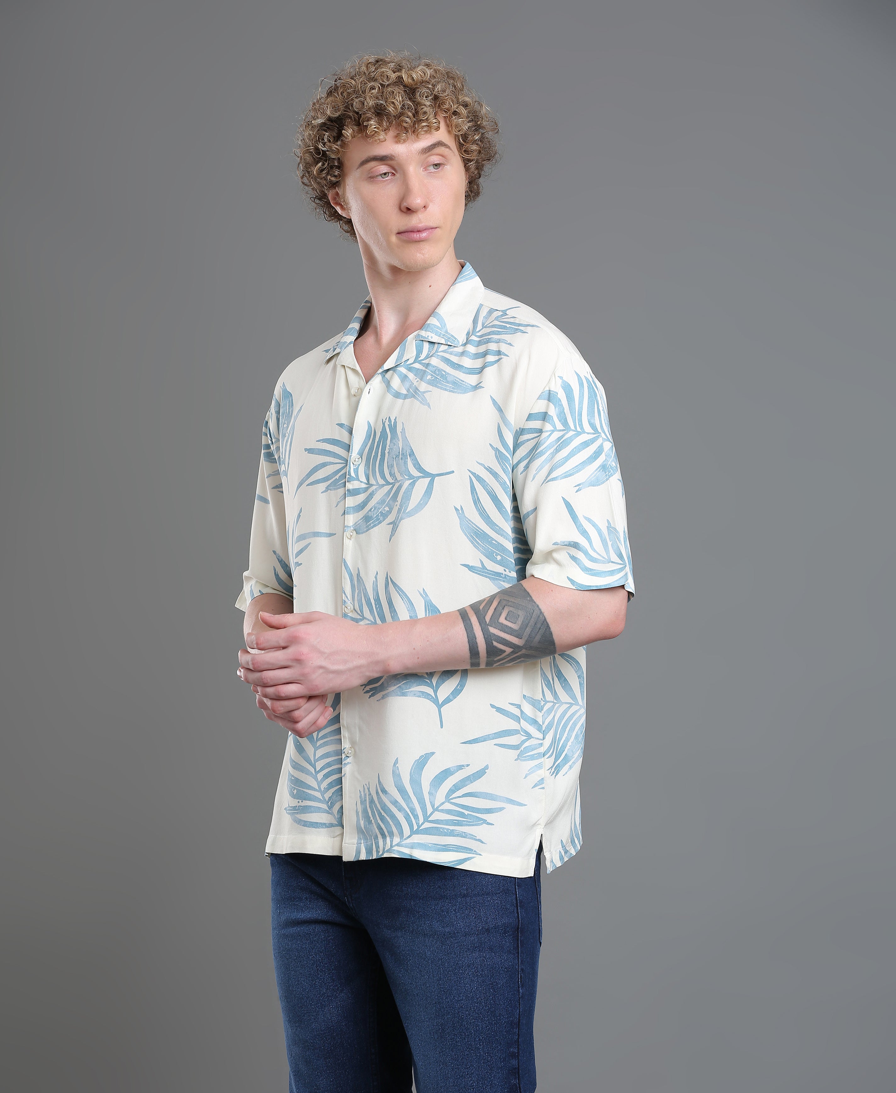 Ivory Print Regular Shirt
