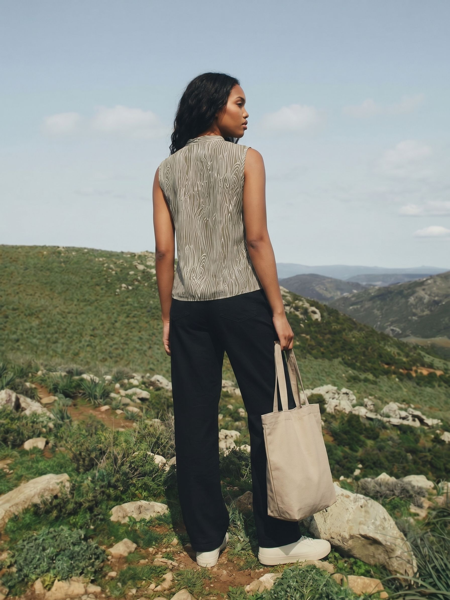 Women's Crepe Brown Regular Top