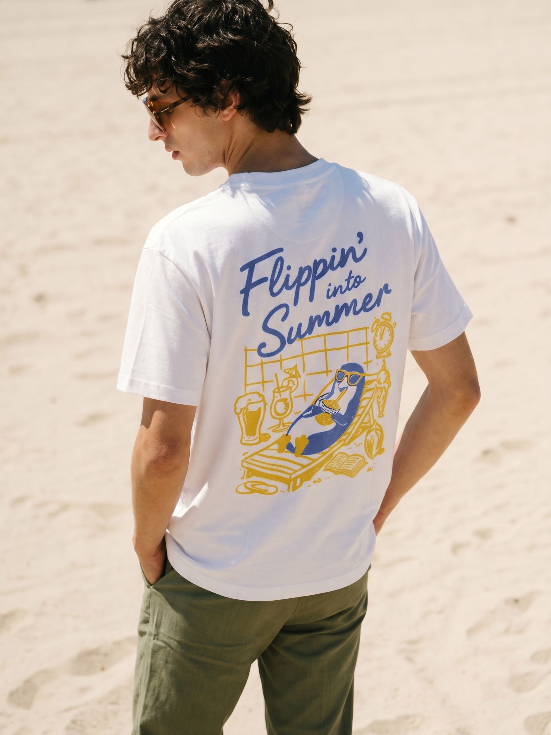 Men's Cotton White Relaxed Fit T Shirt
