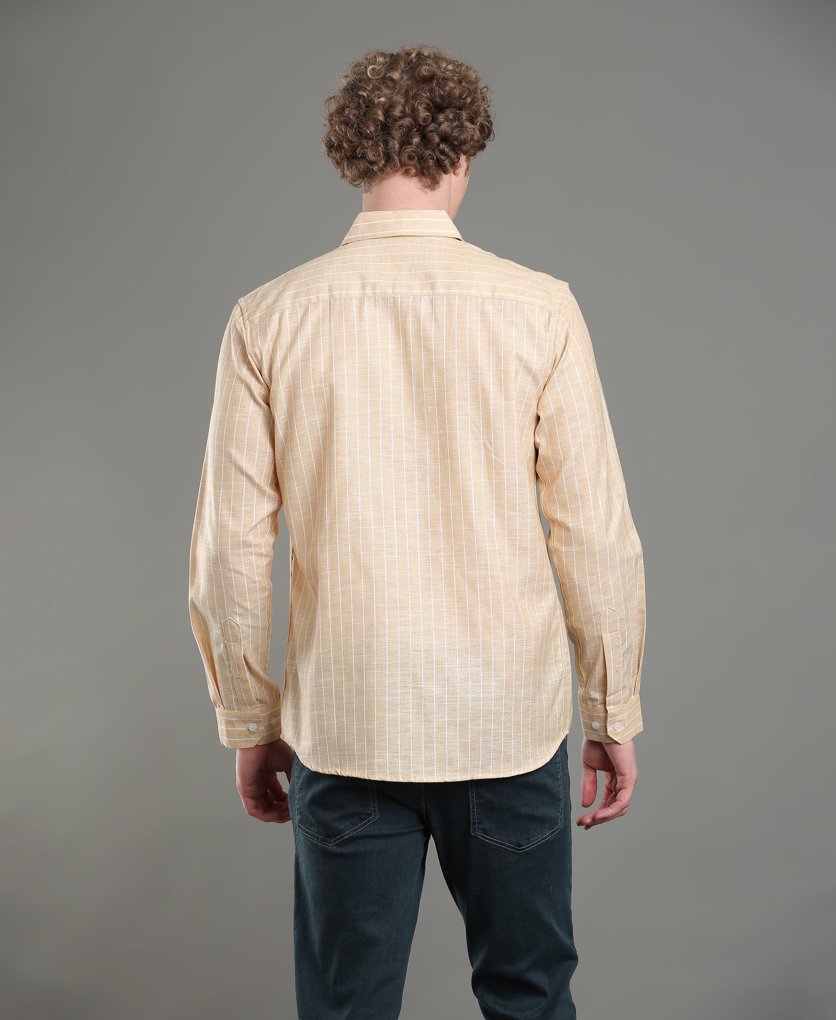 Sand Stripe Tailored Shirt