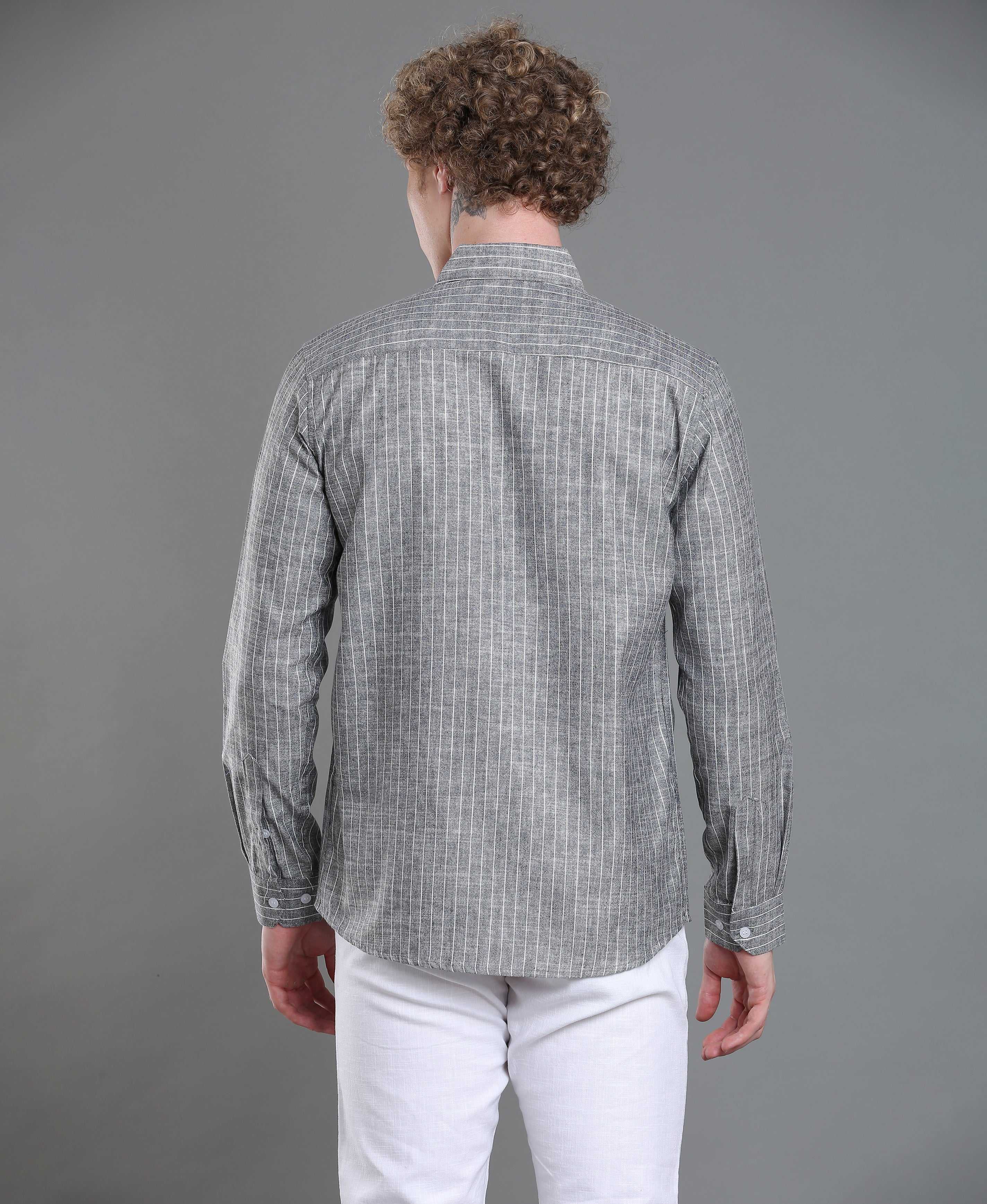 Smoke Stripe Tailored Shirt