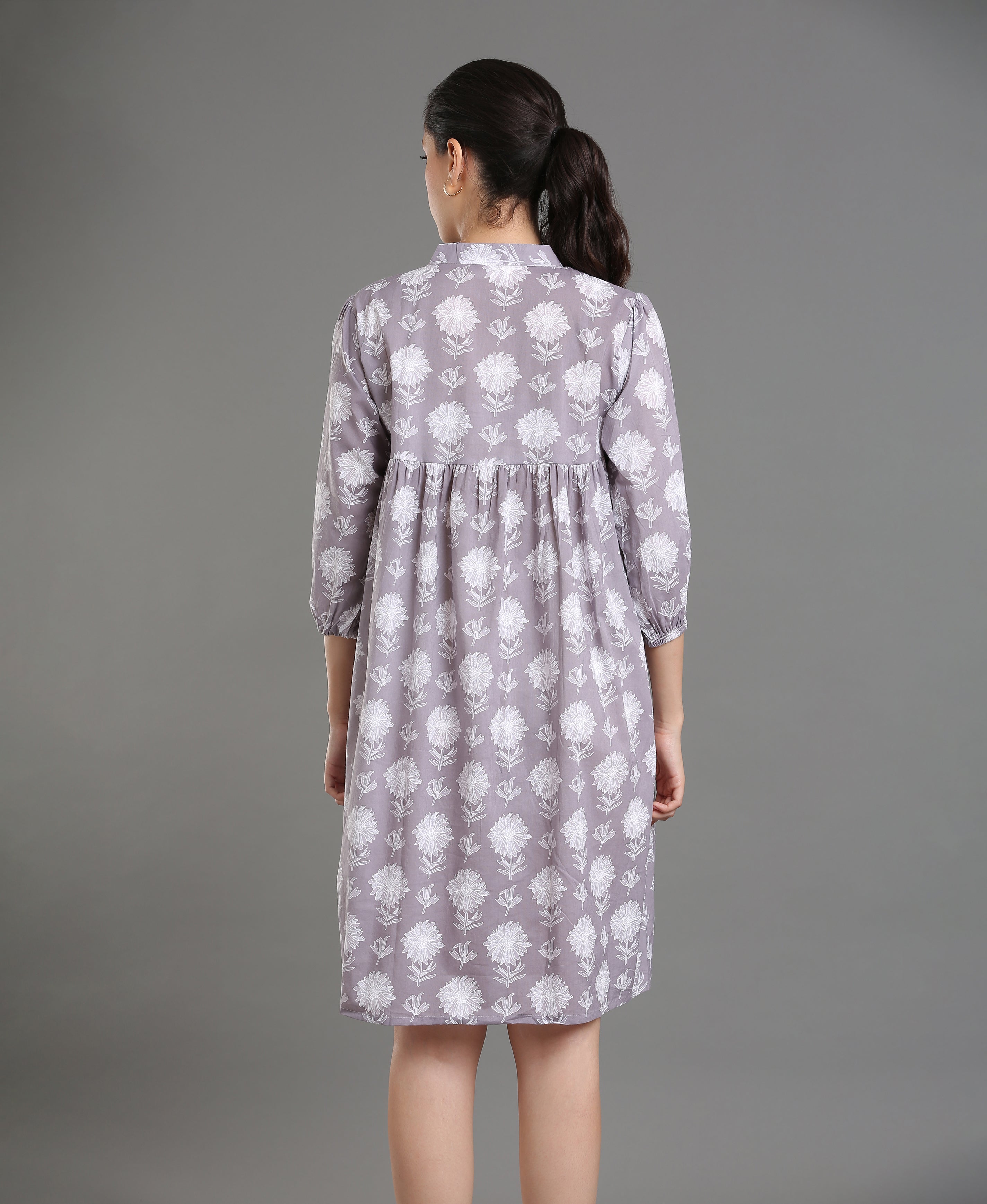 Ash Bloom Cotton Tunic
