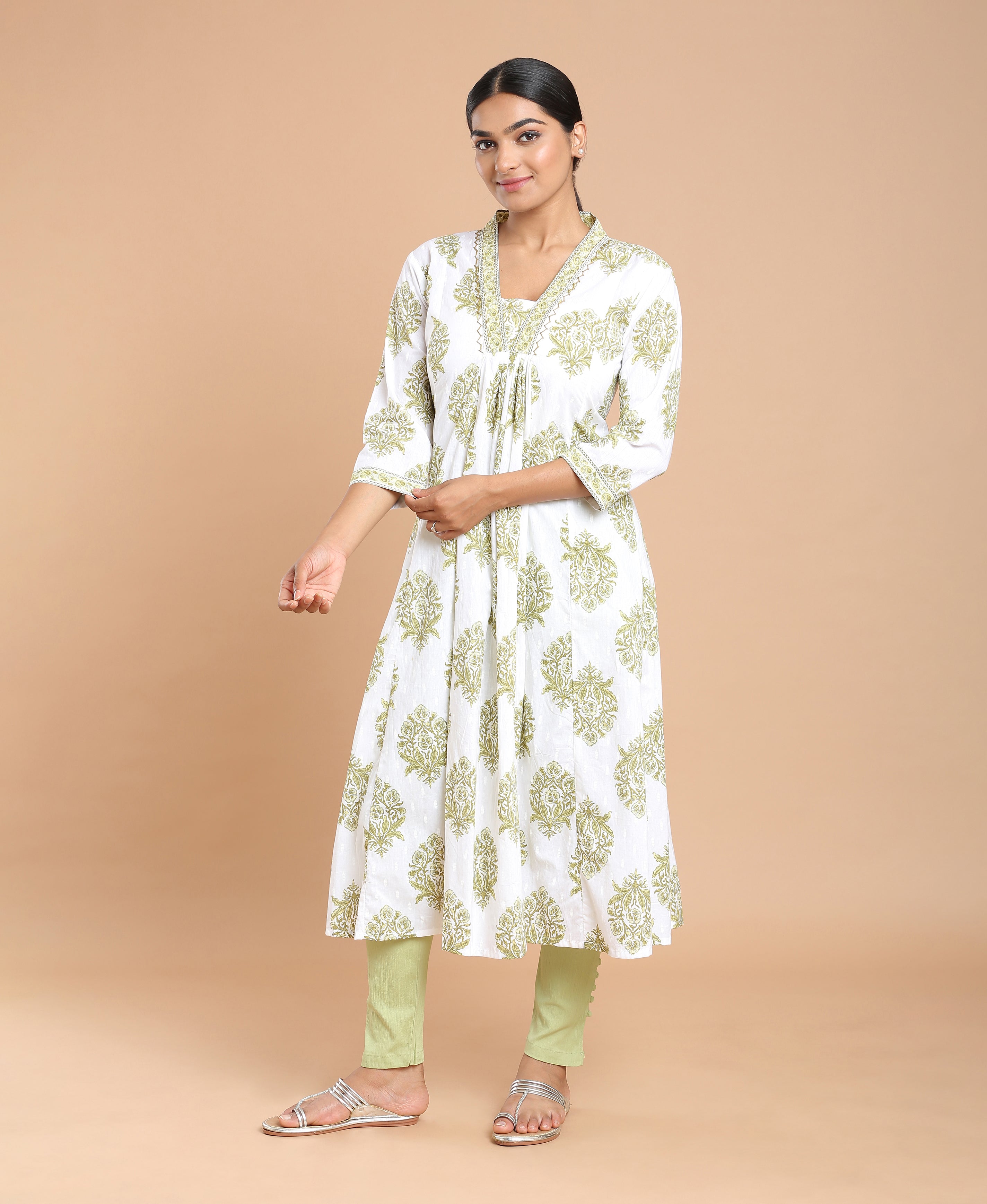 Meadow Bloom Flared Kurti