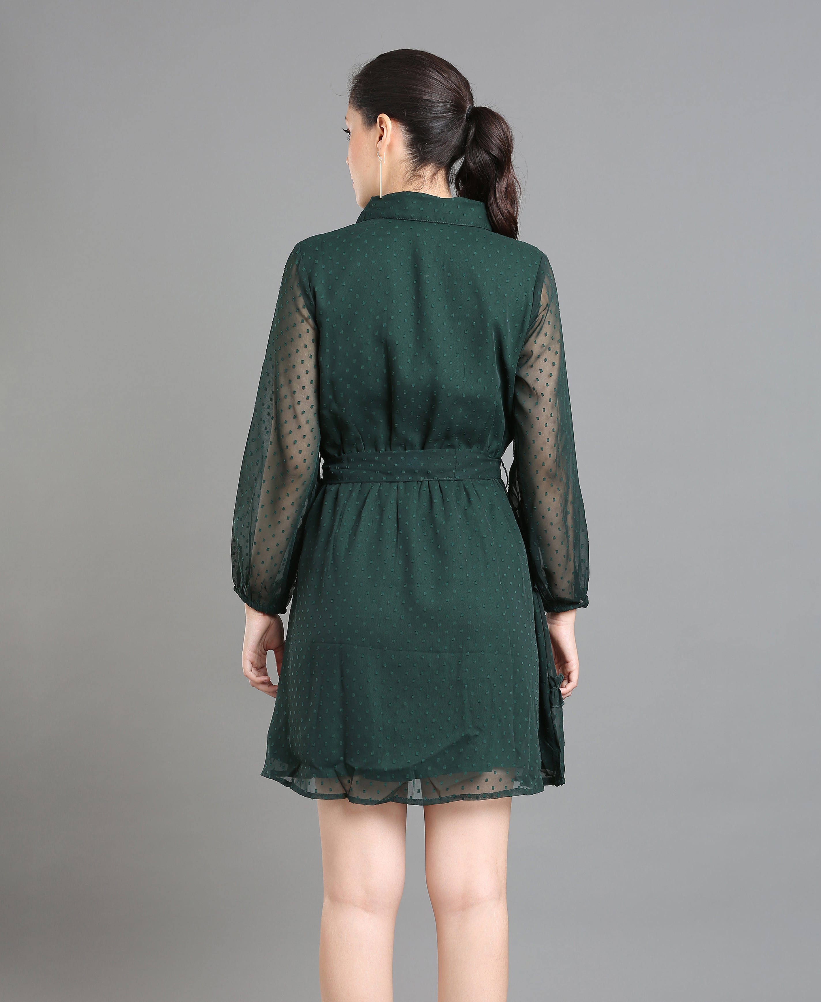 Emerald Layers Short Dress