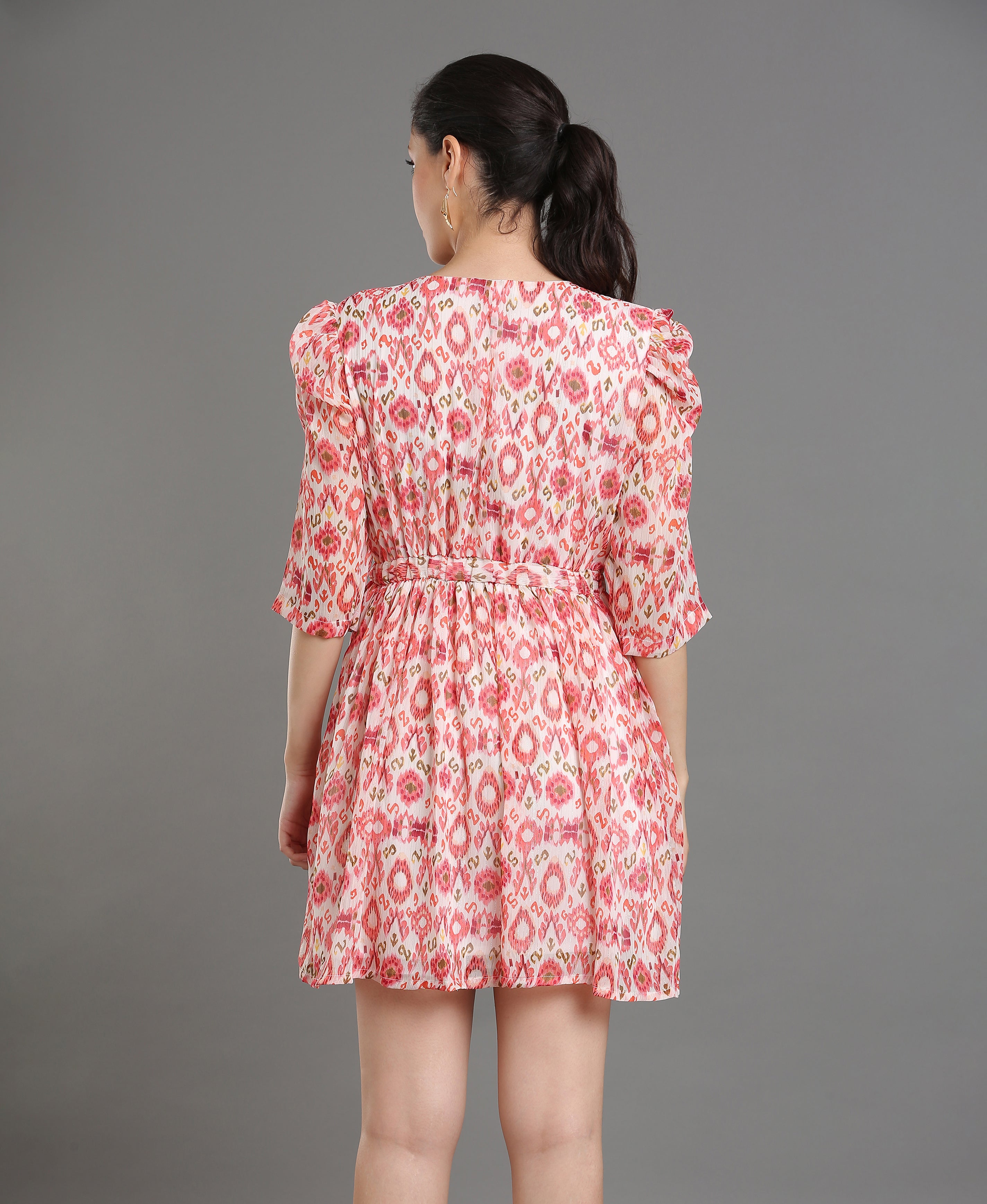Blush Breeze Chiffon Dress