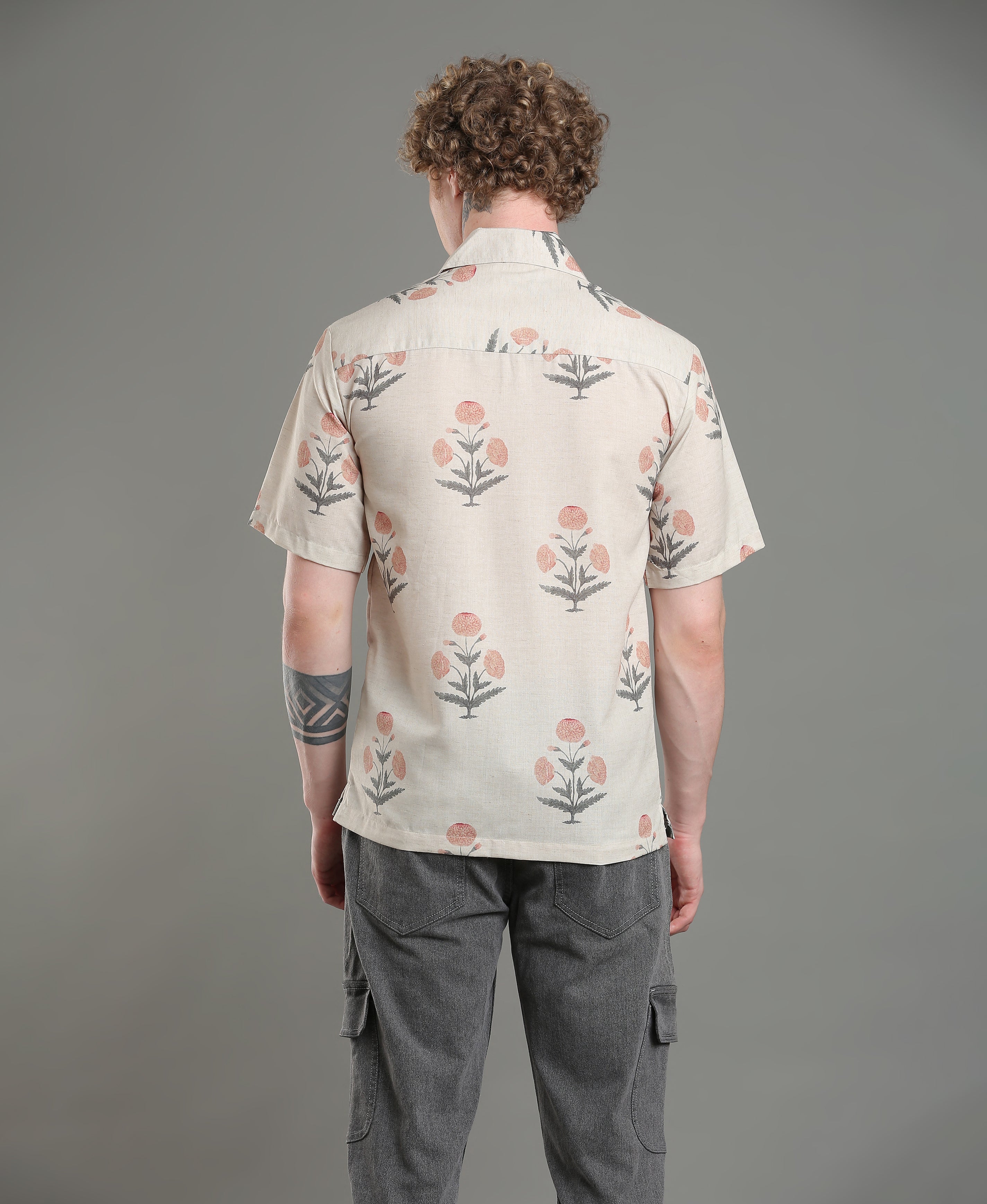 Seaside Mirage Printed Linen Shirt