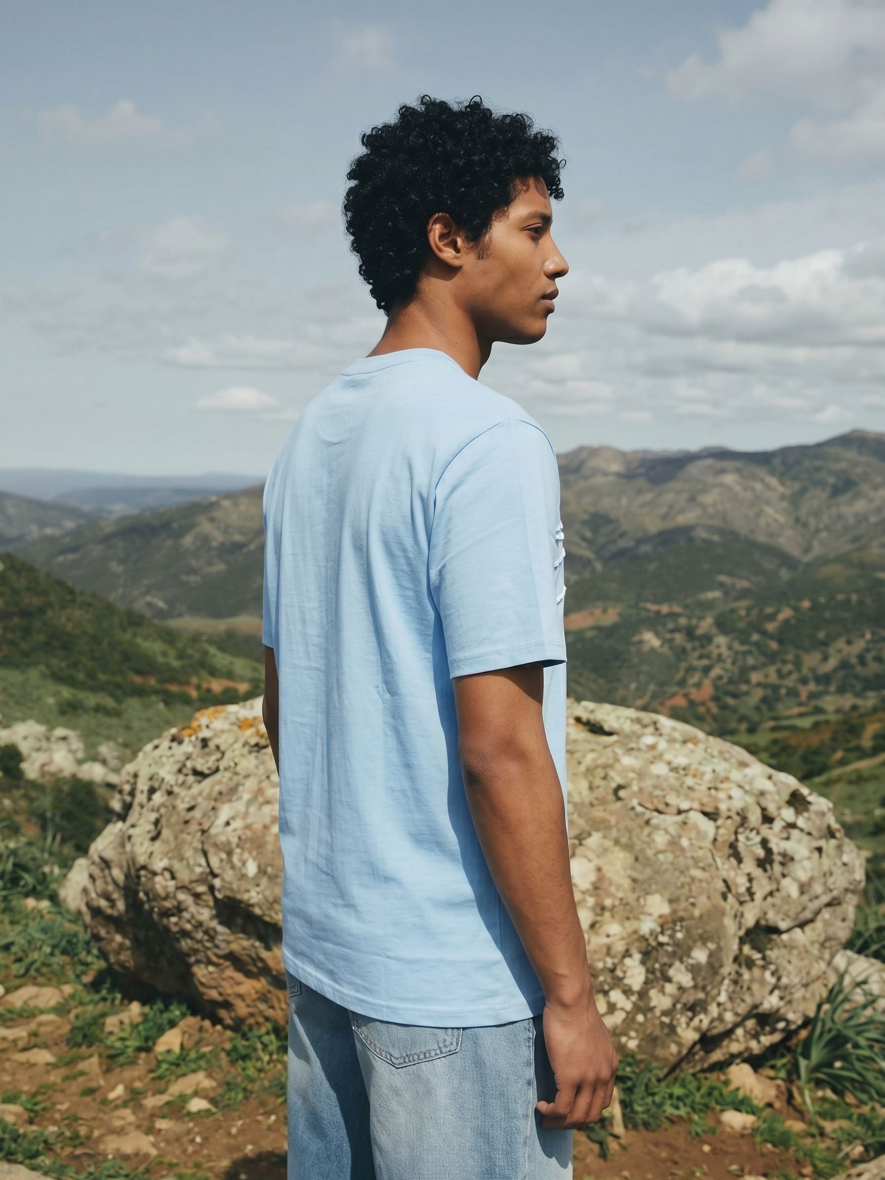 Men's Jersey 180 Gsm Blue Regular Fit T Shirt