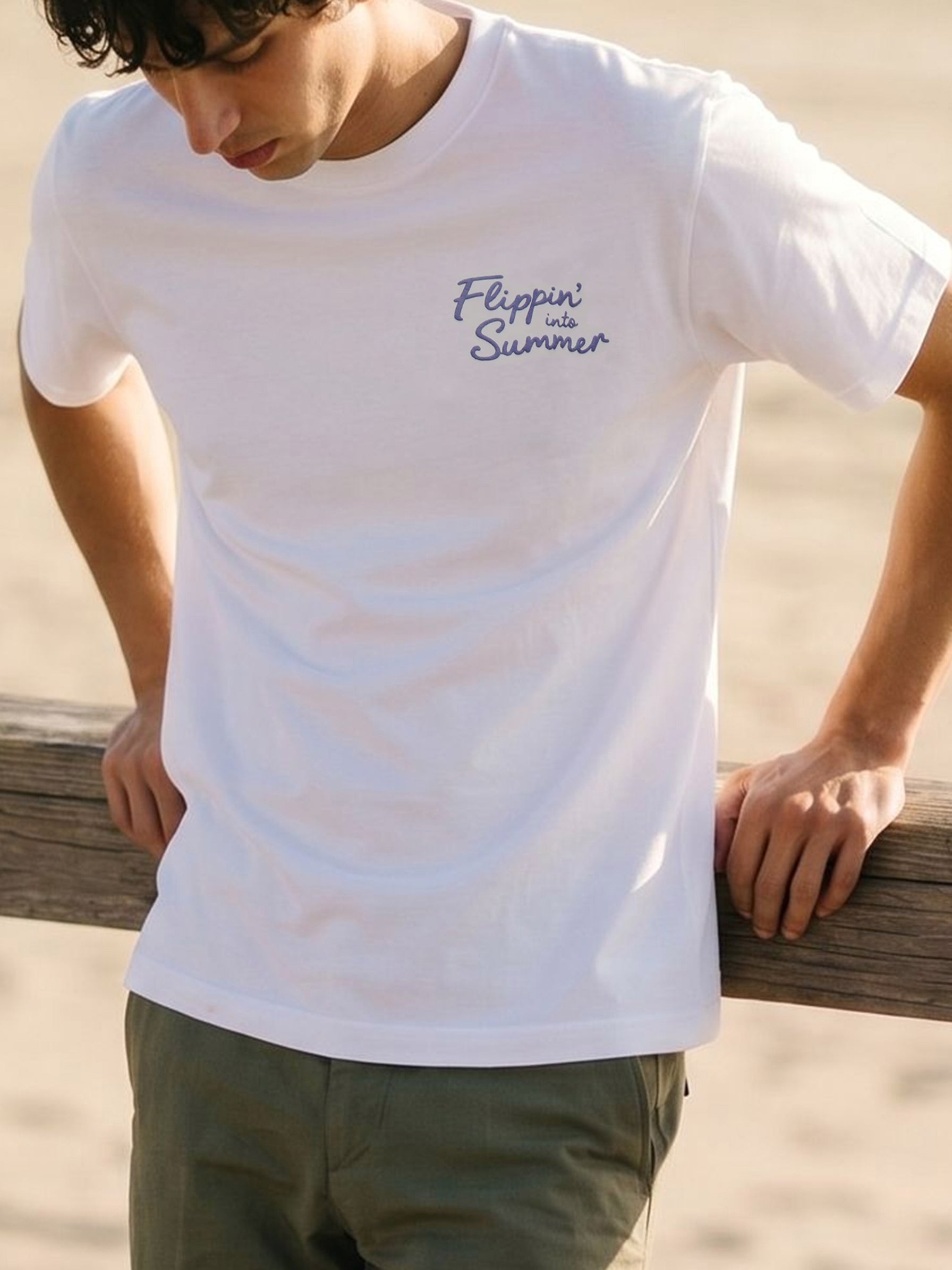 Men's Cotton White Relaxed Fit T Shirt