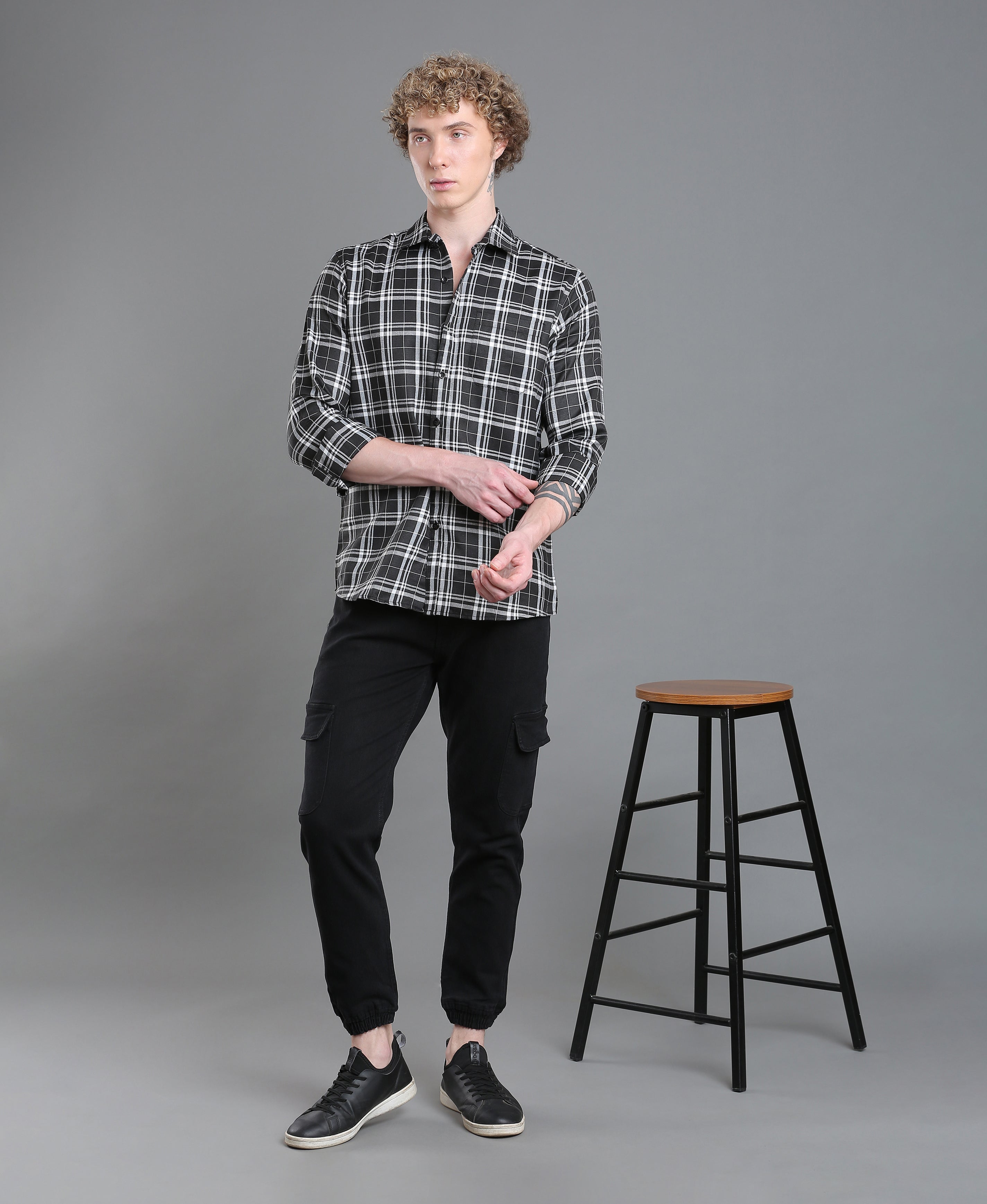 Onyx Check Tailored Shirt