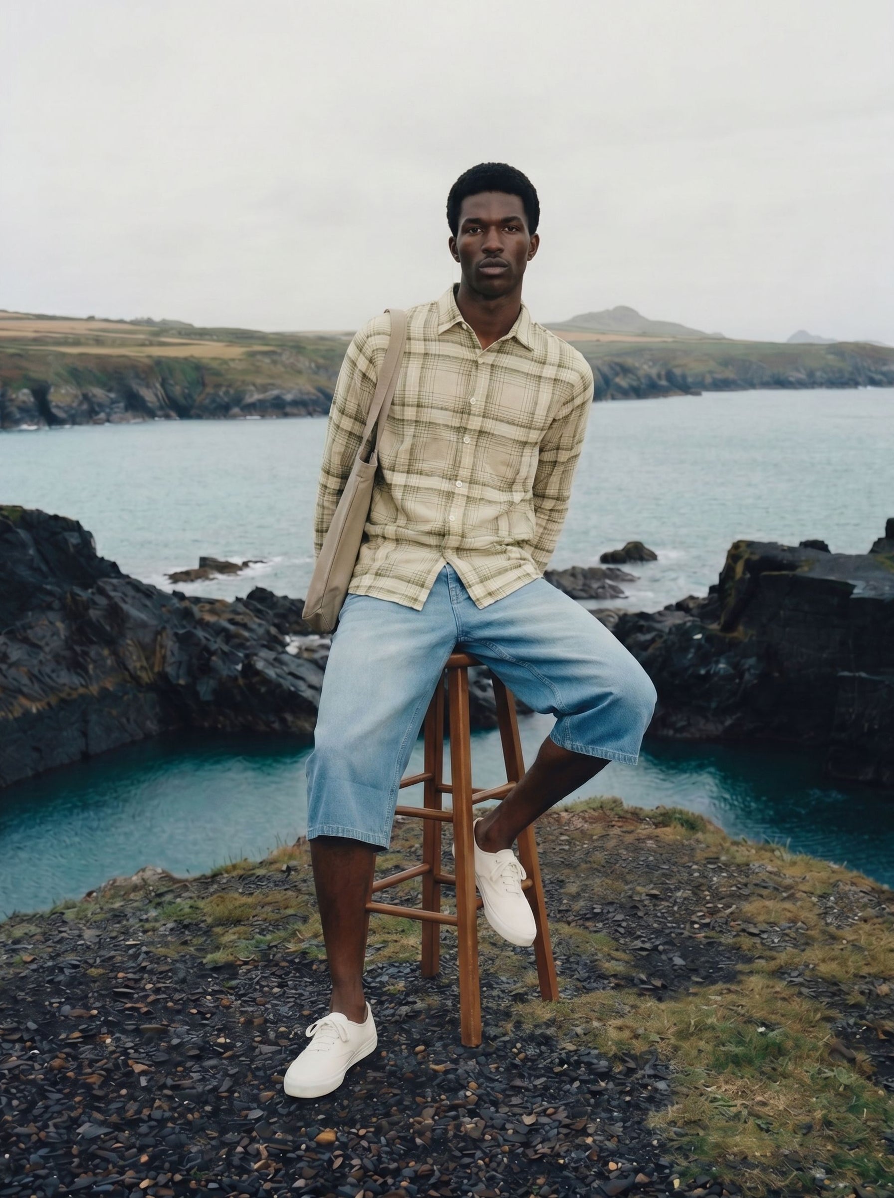 Men's Green Checks Regular Fit Shirt