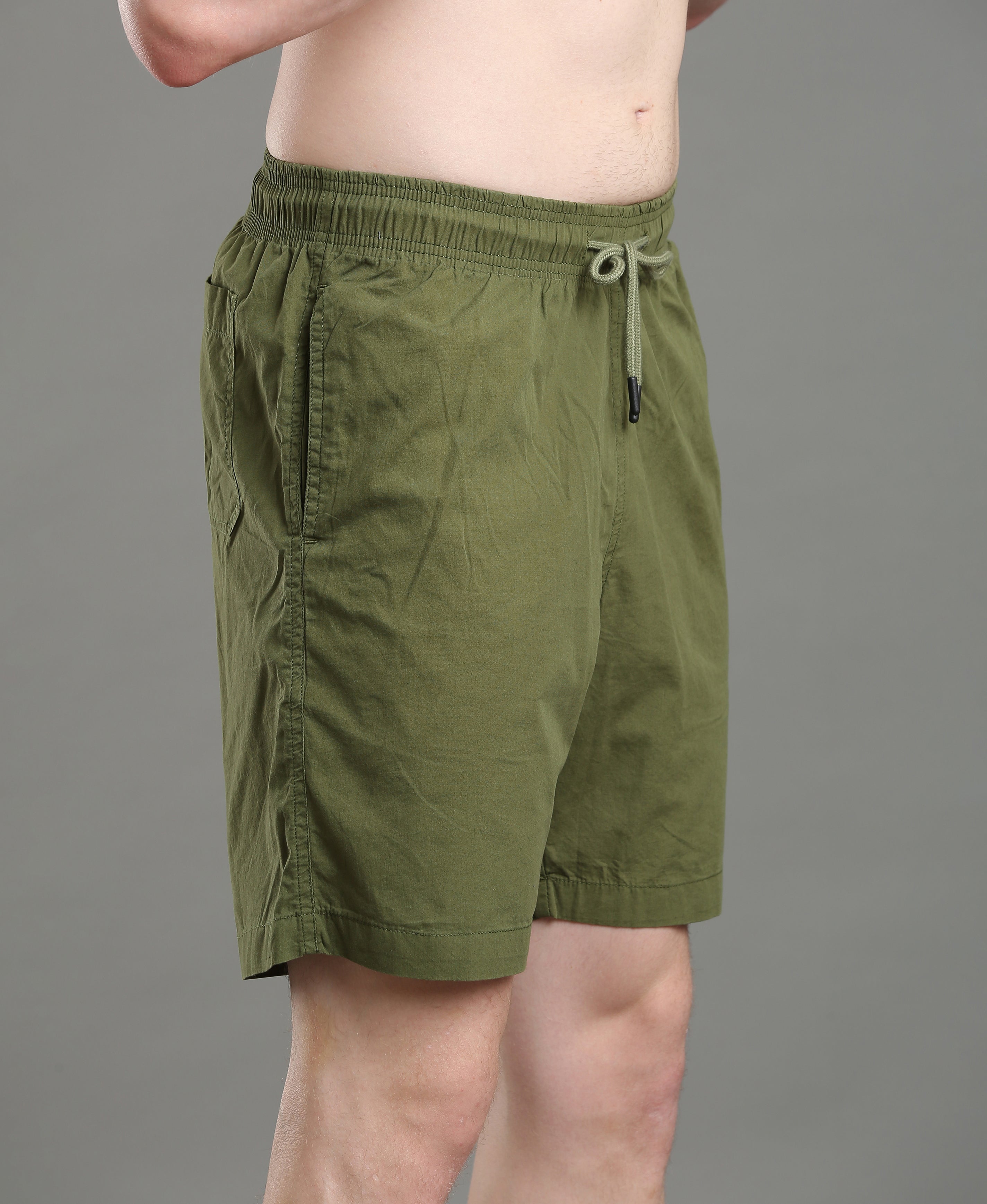 Moss Terrain Cotton Shorts