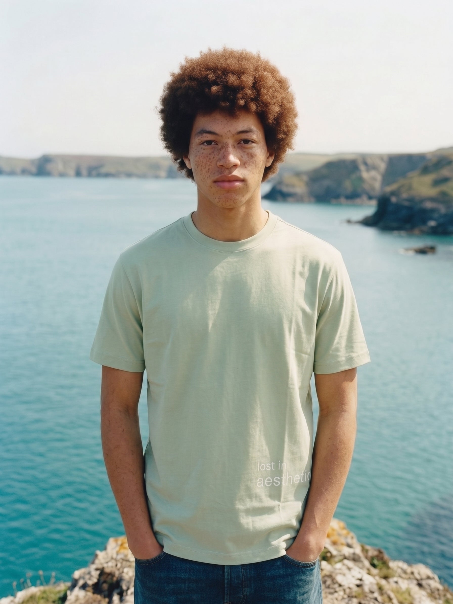 Men's S/J 200Gsm Green Relaxed Fit T Shirt