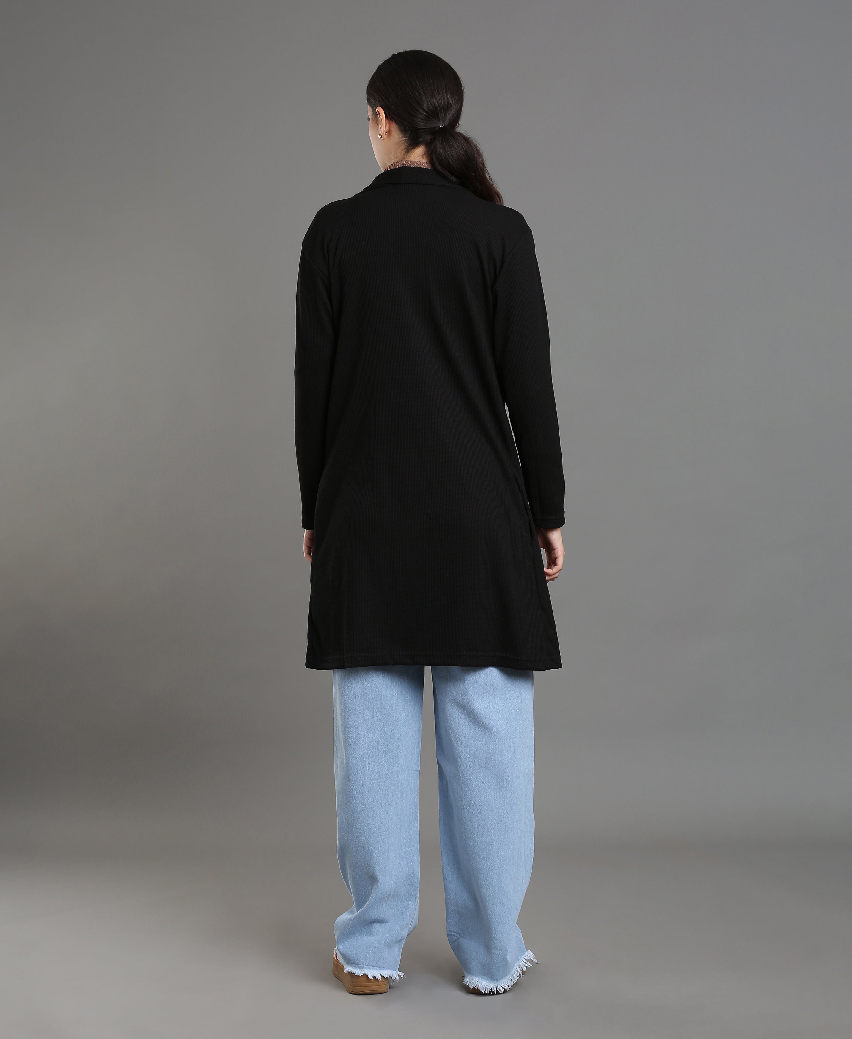 Noir Waffle Shrug
