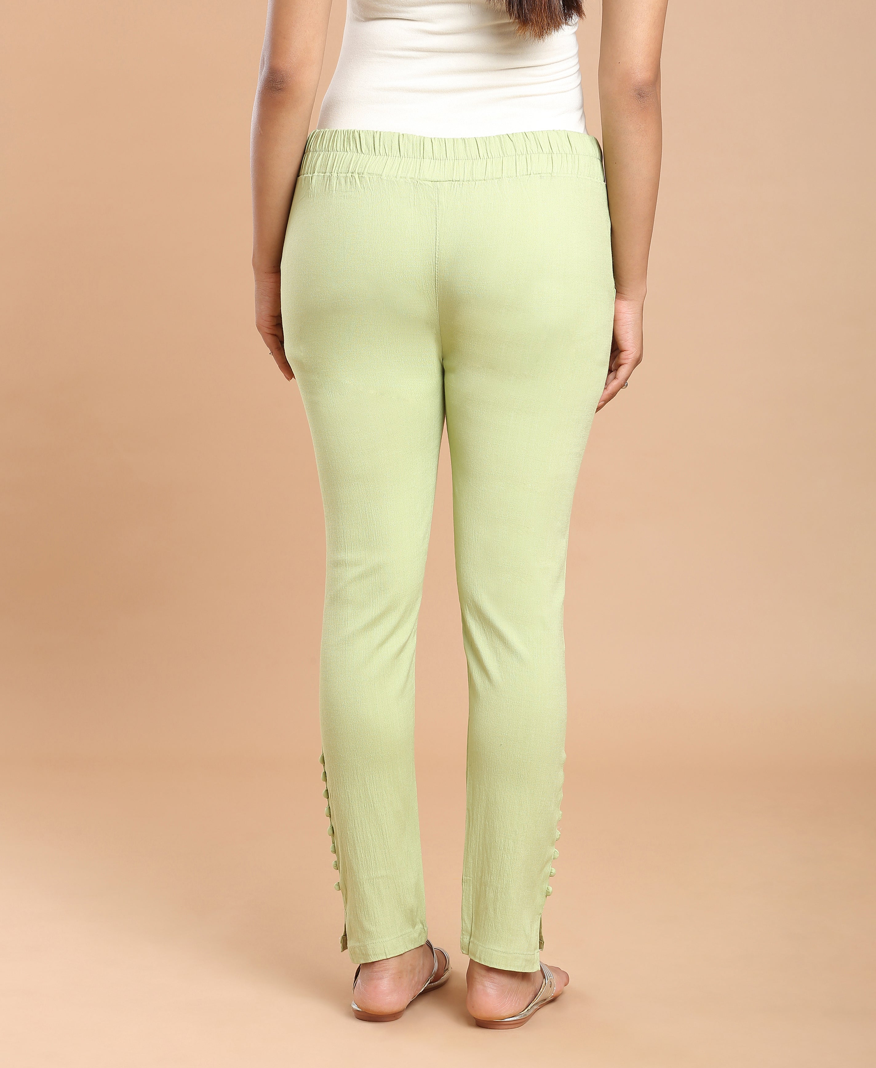 Pistachio Cigarette Pants