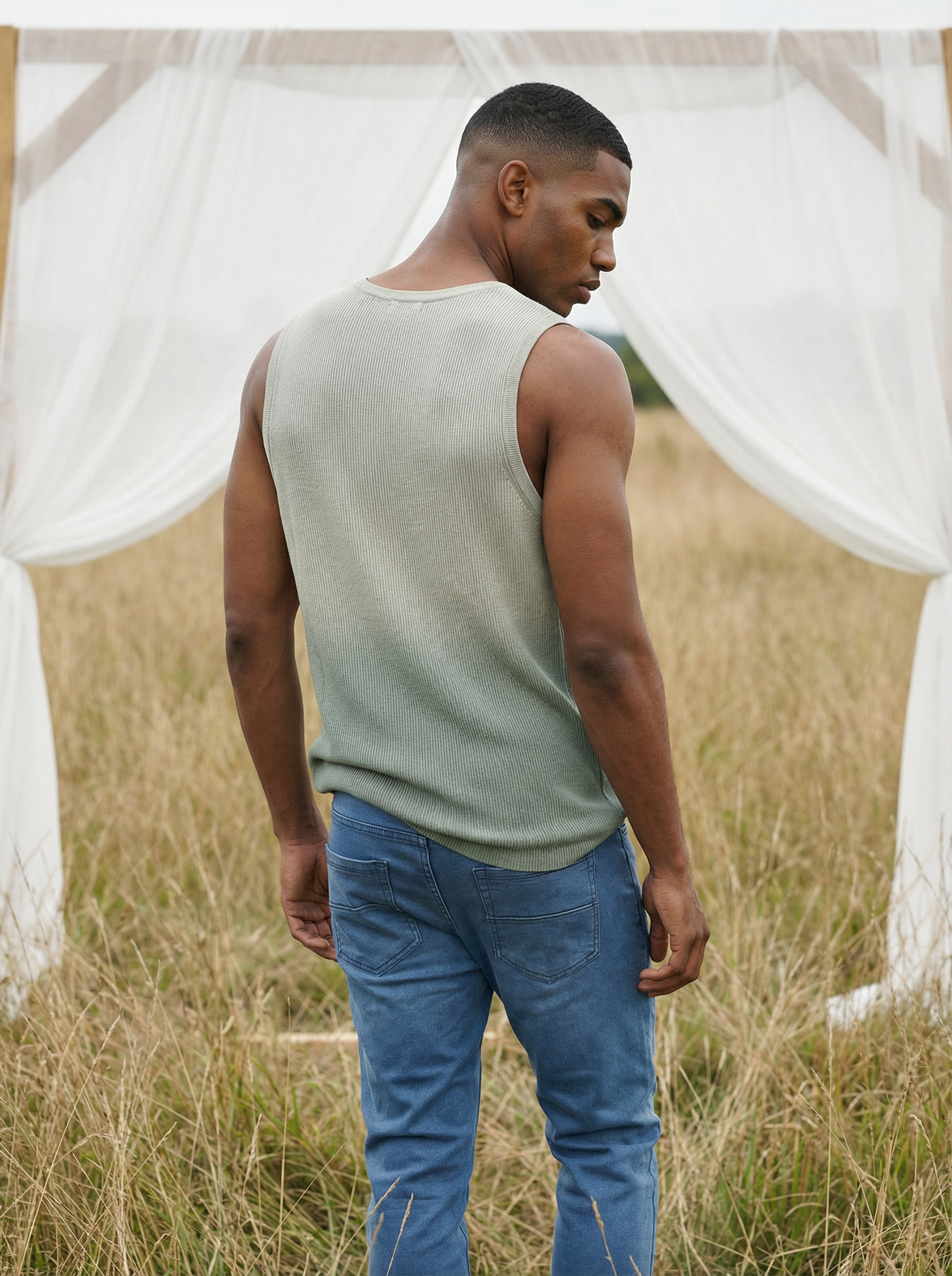 Jogger Fit Denim — Light Blue Wash